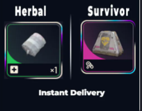 50x Herbal Bandage + 10x Looting Mk3 Survivor