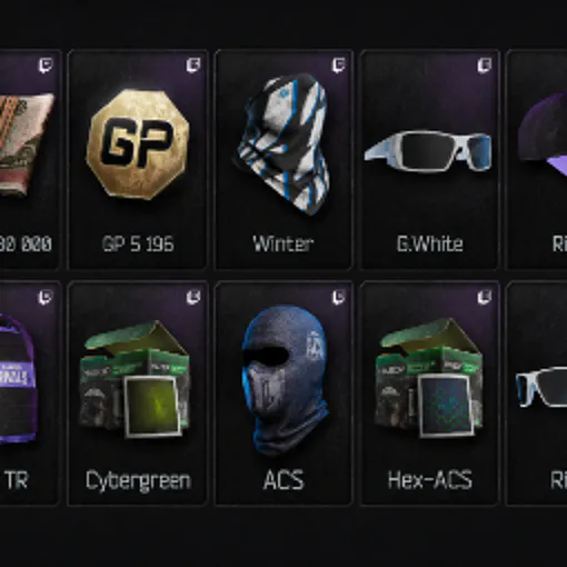 🌟 EFT ARENA 🌟 [TWITCH DROPS] ✅ 71.780.000 RUB 🔴 5196 GP 🔴 75 LEGA MEDAL 🔴 127 CRATES + 9 ITEMS 🌟