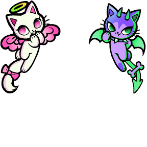 Mischievous Kitties (Hearts) avatar decoration | 🔥Cheap Decoration $4.99