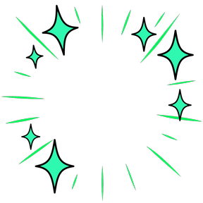Starry Eyed (Green) avatar decoration | 🔥Cheap Decoration $4.99