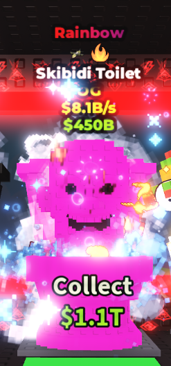 Rainbow skibidi Toilet 8.1B/s