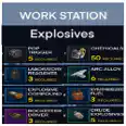 [Workshop] Workstation Full Upgrade Of "Explosives" From Level 1 To Level 3 All Materials, And Items (Fast and Cheap Service)