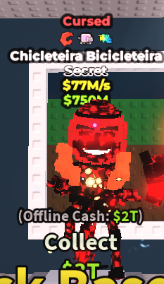 ✨ 77M/s 🔴 Cursed Chicleteira Bicicleteira - 3 Traits Secret | Steal A Brainrot ⚡ FAST DELIVERY⚡