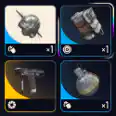 50 Showstopper 60 Heavy Fuze Grenade 60 Trigger Nade 10 Snap hook