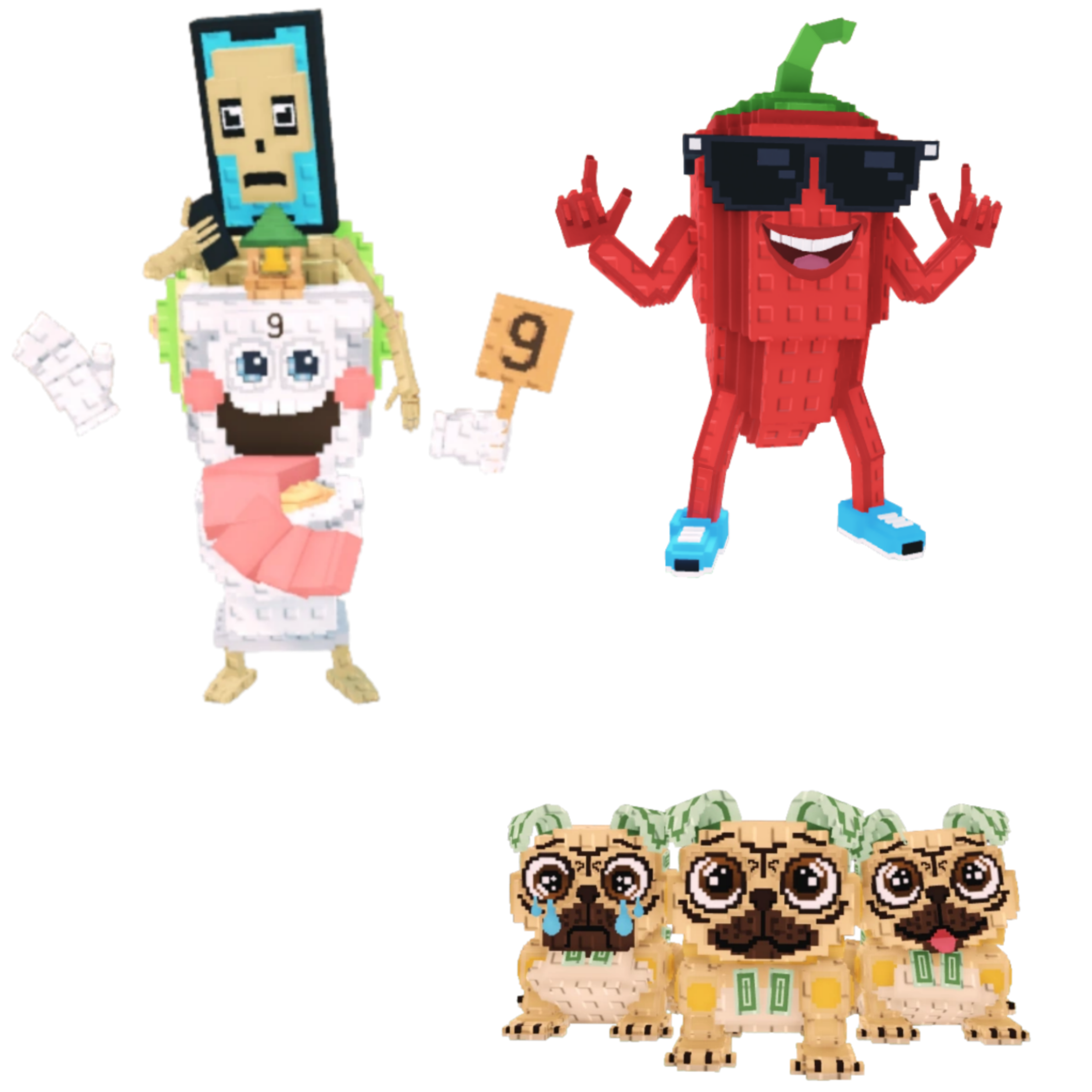 [BUNDLE] - 🎃 1x La Secret Combinasion 🎃 1x Chillin Chil 🎃 1x Los Puggies