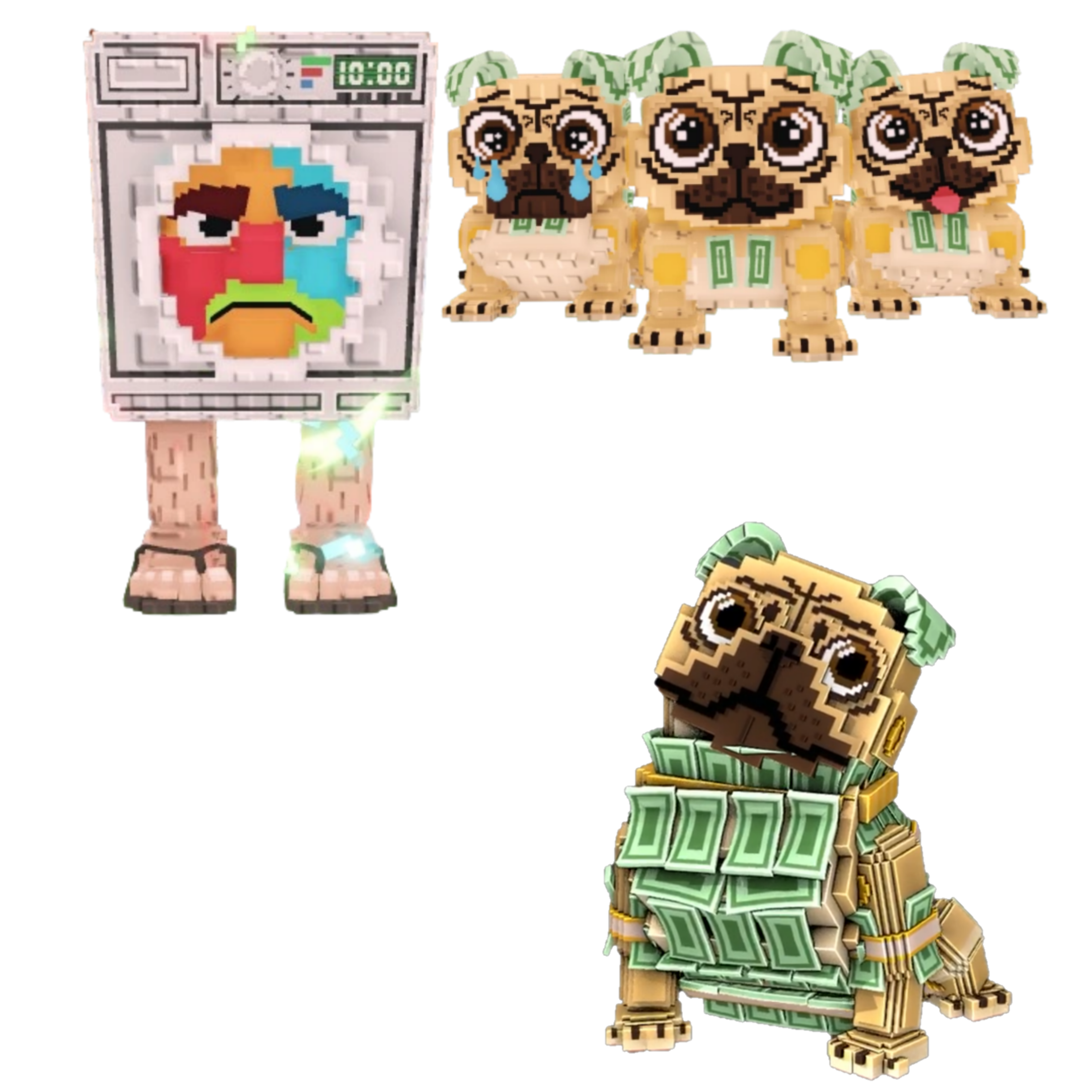 [BUNDLE] - 🐏 1x Lavadorito Spinito 🐏 1x Los Puggies 🐏 1x Money Money Puggy