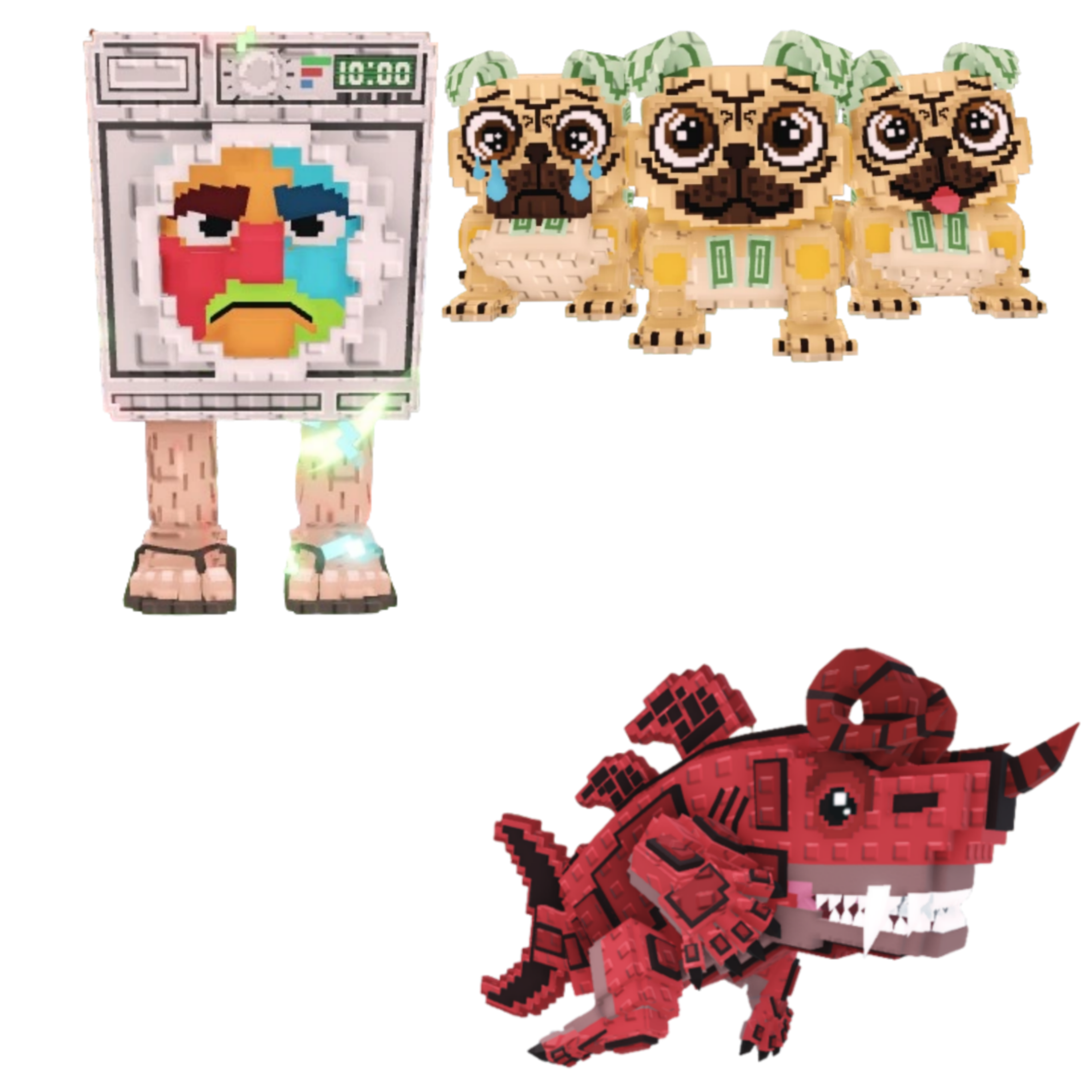 [BUNDLE] - 🐑 1x Lavadorito Spinito 🐑 1x Eviledon 🐑 1x Los Puggies