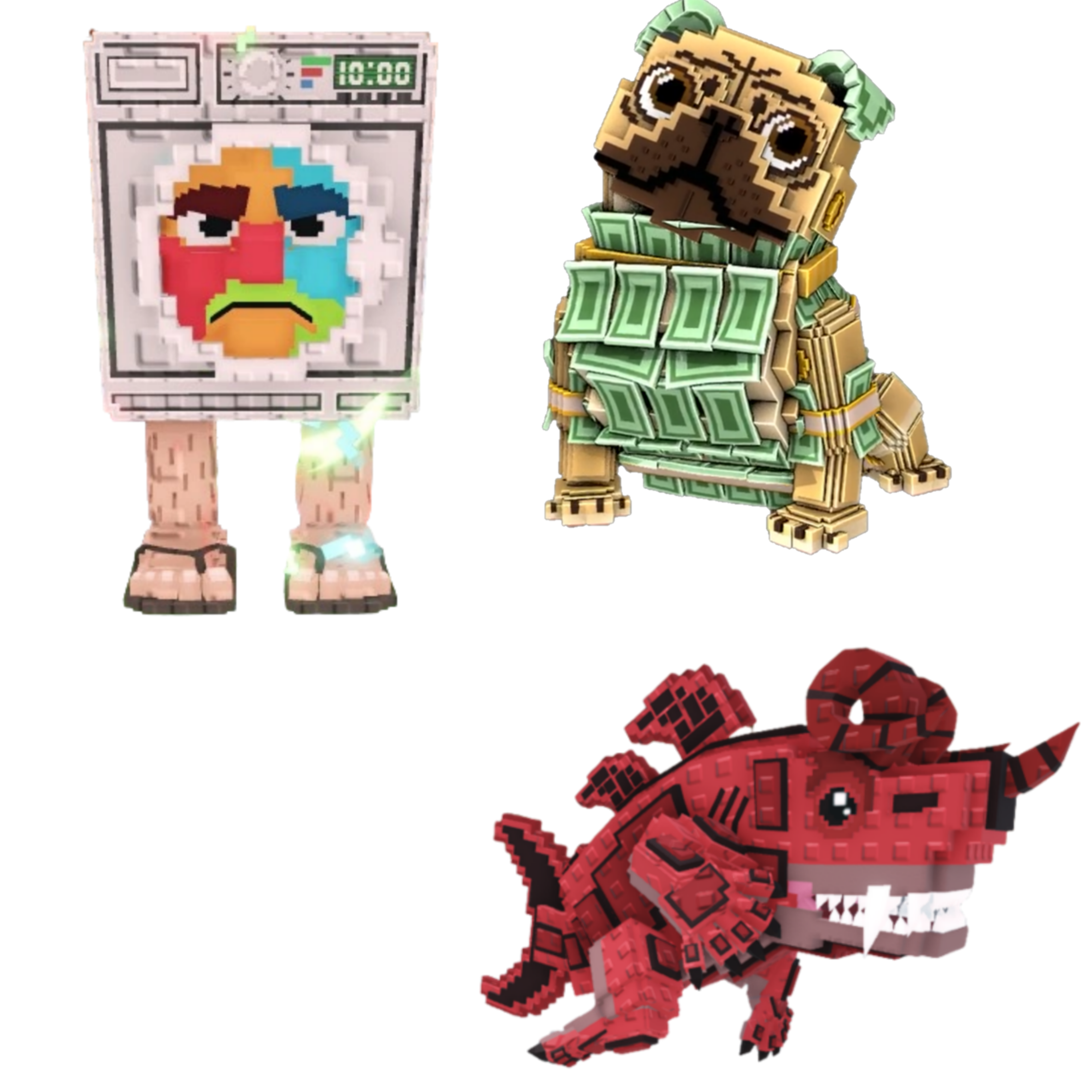 [BUNDLE] - 🦒 1x Lavadorito Spinito 🦒 1x Eviledon 🦒 1x Money Money Puggy