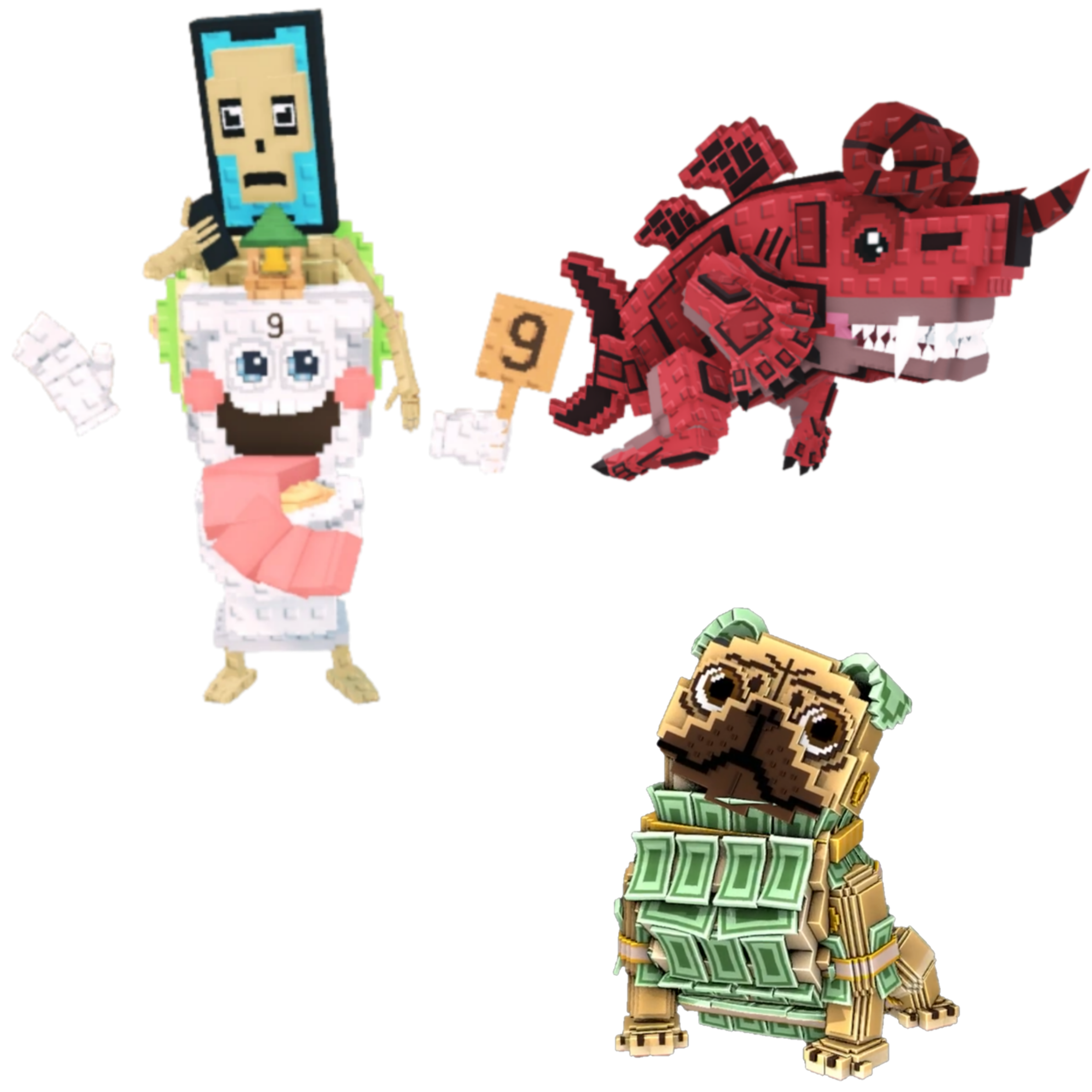 [BUNDLE] - 🧨 1x La Secret Combinasion 🧨 1x Eviledon 🧨 1x Money Money Puggy