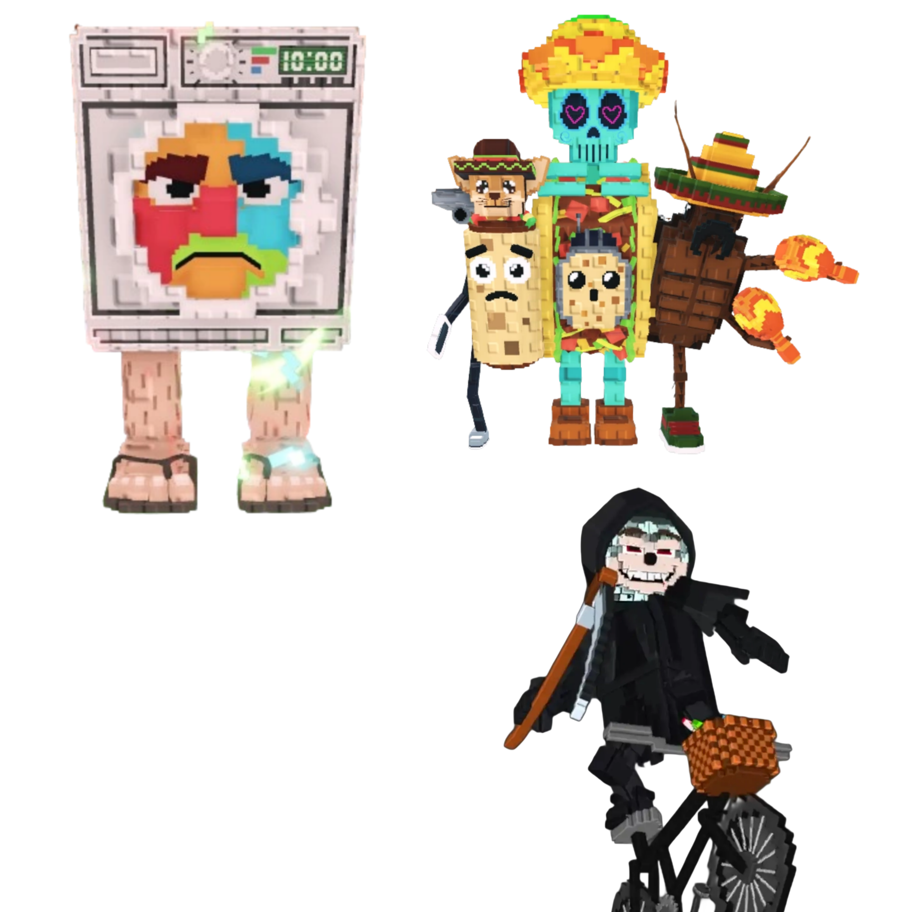 [BUNDLE] - 🐇 1x Lavadorito Spinito 🐇 1x La Taco Combinasionas 🐇 1x Mieteteira Bicicleteira