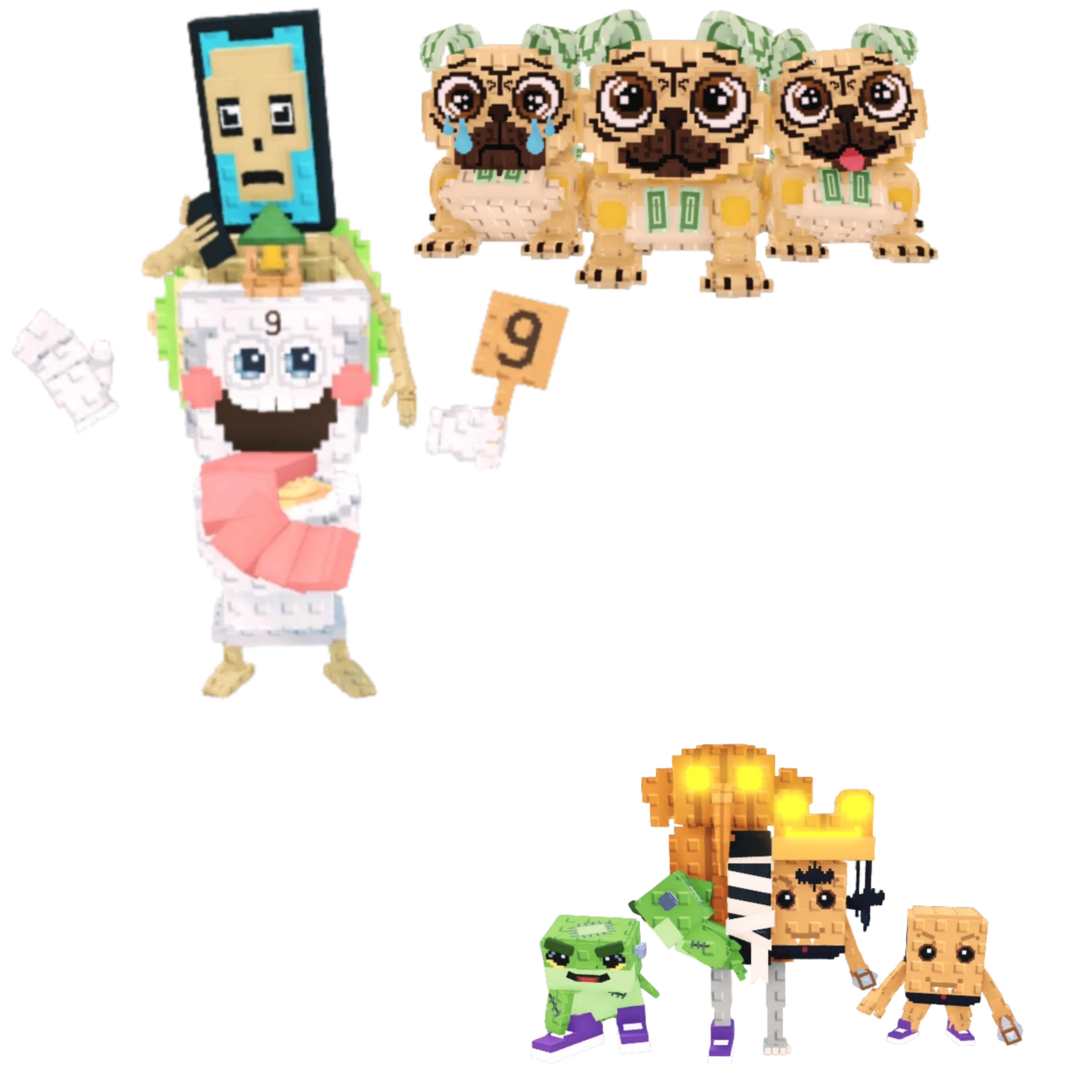 [BUNDLE] - 🎍 1x La Secret Combinasion 🎍 1x Los Puggies 🎍 1x Los Spooky Combinasionas