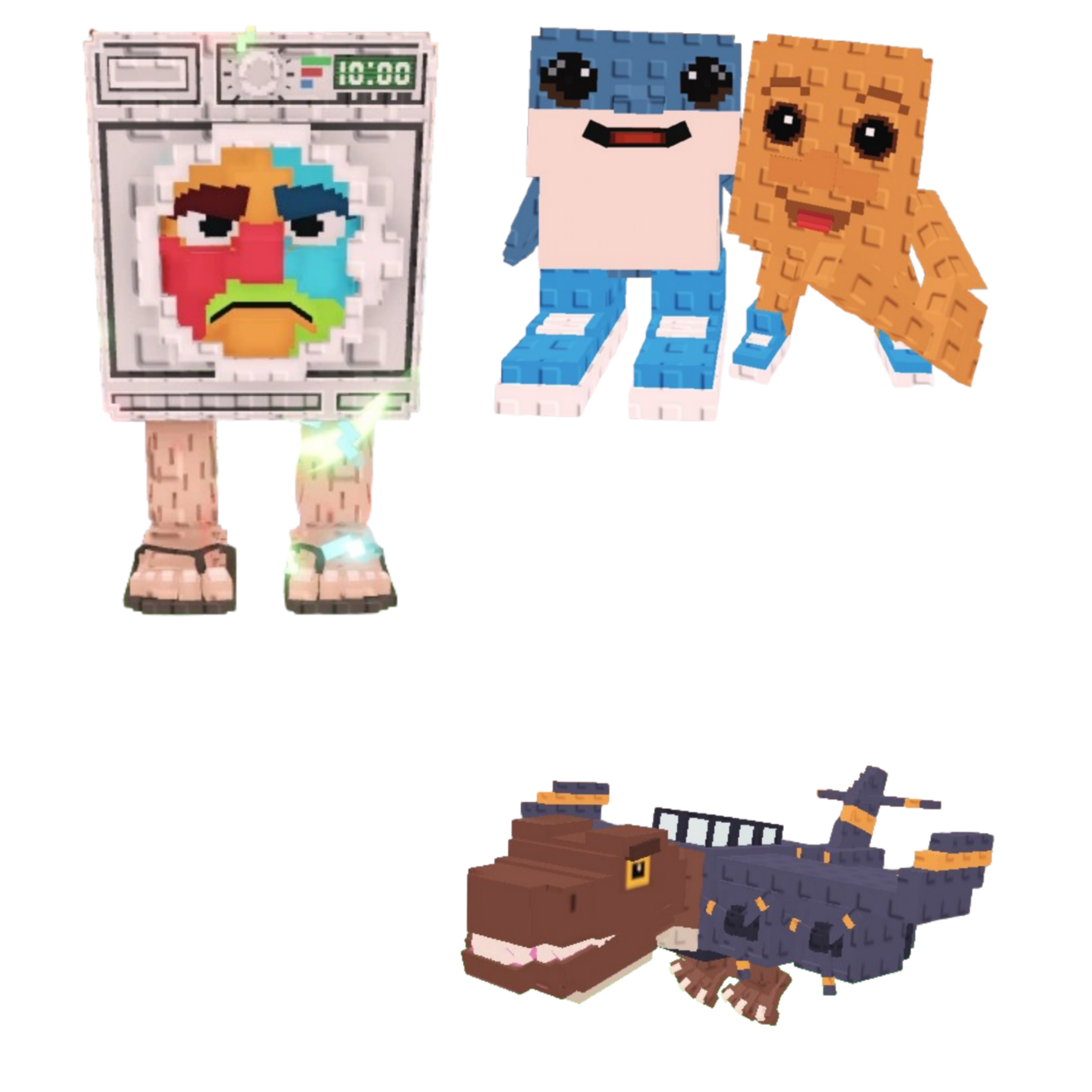 [BUNDLE] - 🦚 1x Lavadorito Spinito 🦚 1x Los Bros 🦚 1x Nuclearo Dinossauro