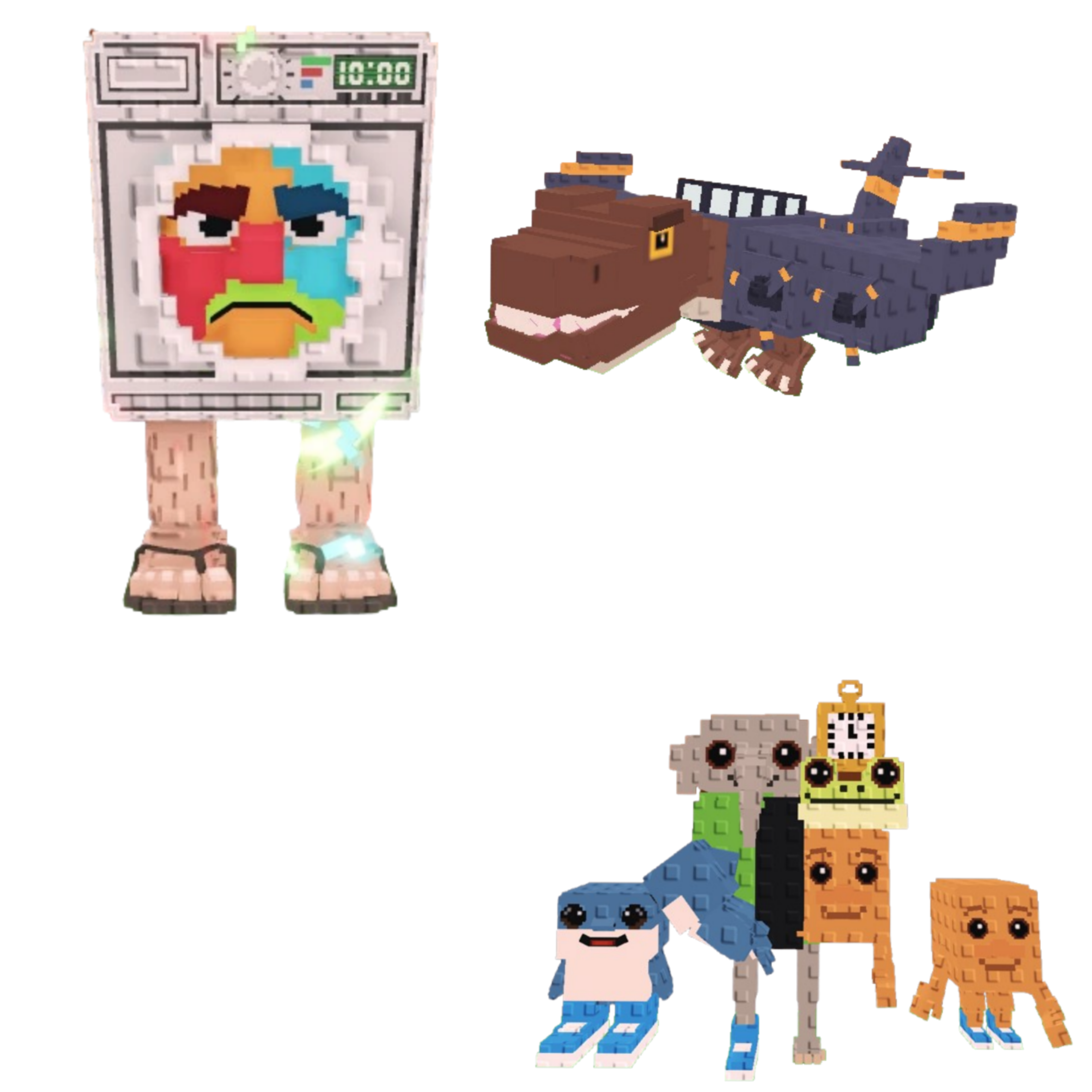 [BUNDLE] - 🐳 1x Lavadorito Spinito 🐳 1x Nuclearo Dinossauro 🐳 1x Los Combinasionas