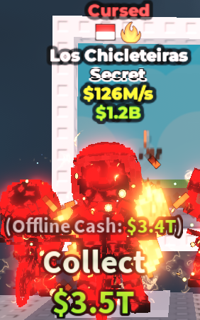 ✨ 126M/s 🔴 Cursed Los Chicleteiras - 2 Traits Secret | Steal A Brainrot ⚡ FAST DELIVERY⚡