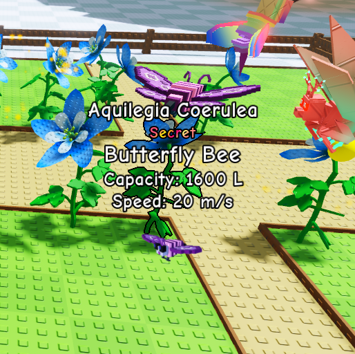 [ Secret ] Butterfly Bee 20m/s - 1.600L ( Build a Beehive ) | Ready Unit✅ | INSTANT DELIVERY✅