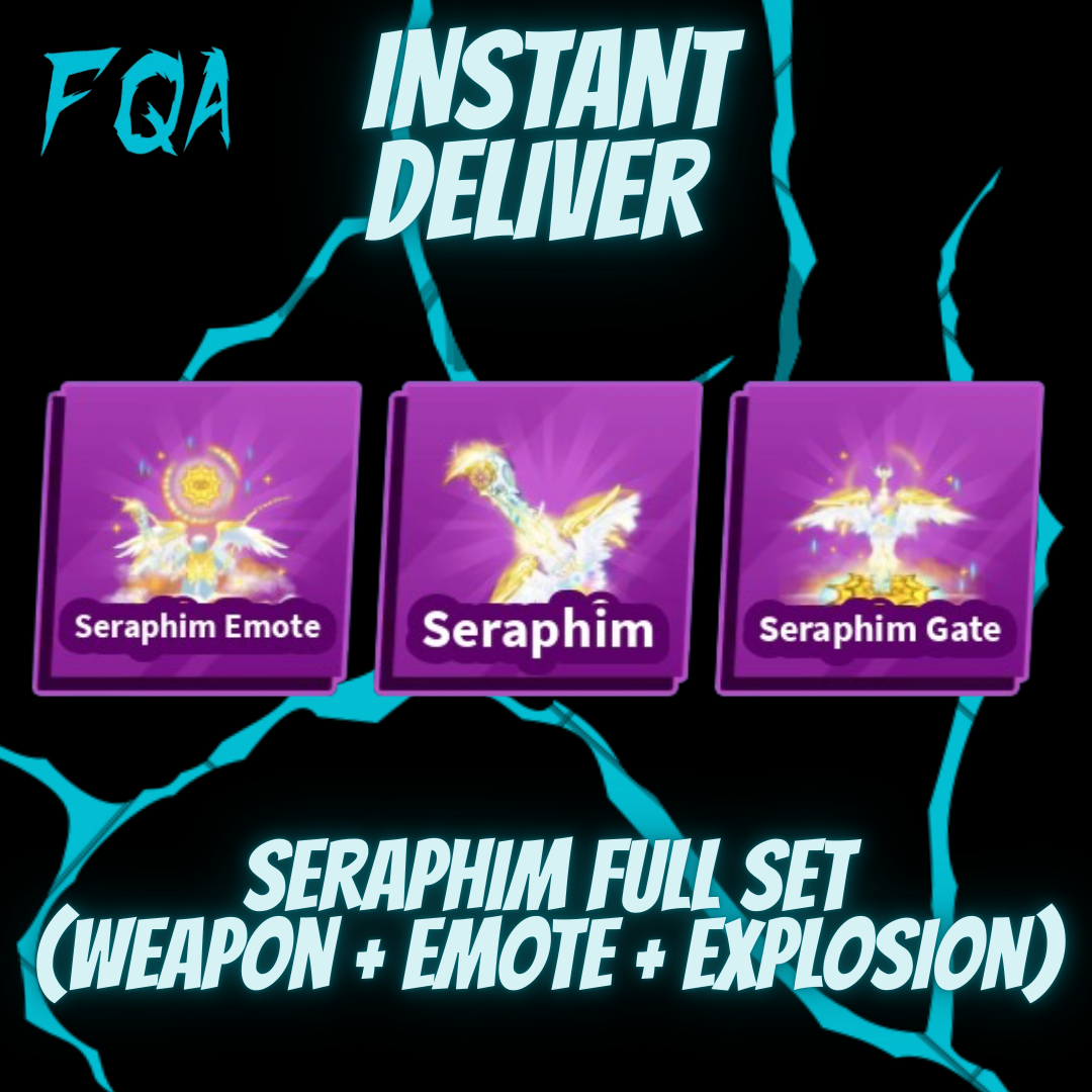 [ Blade Ball ] Seraphim Full Set (Weapon + Emote + Explosion)
