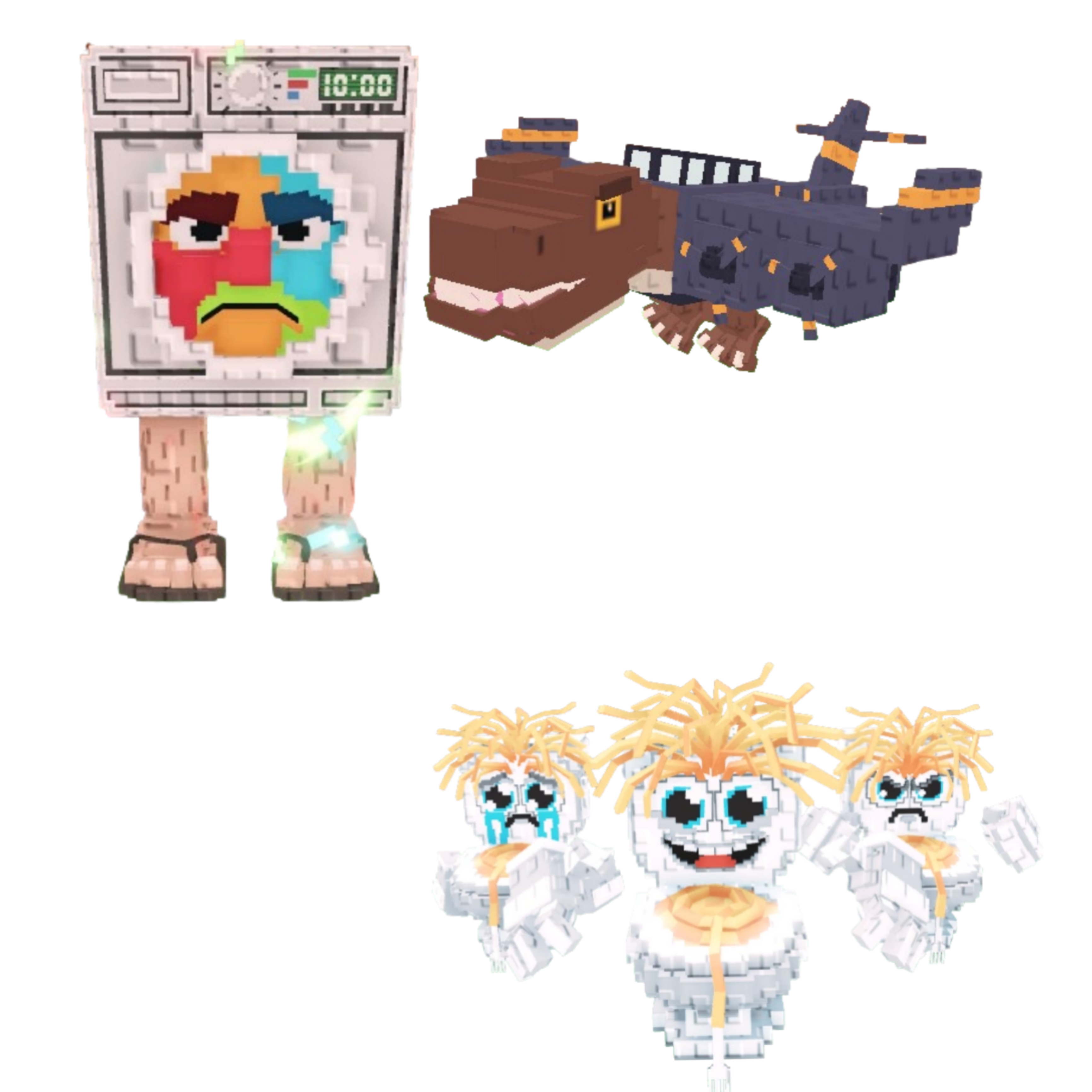 [BUNDLE] - 🌷 1x Lavadorito Spinito 🌷 1x Los Spaghettis 🌷 1x Nuclearo Dinossauro
