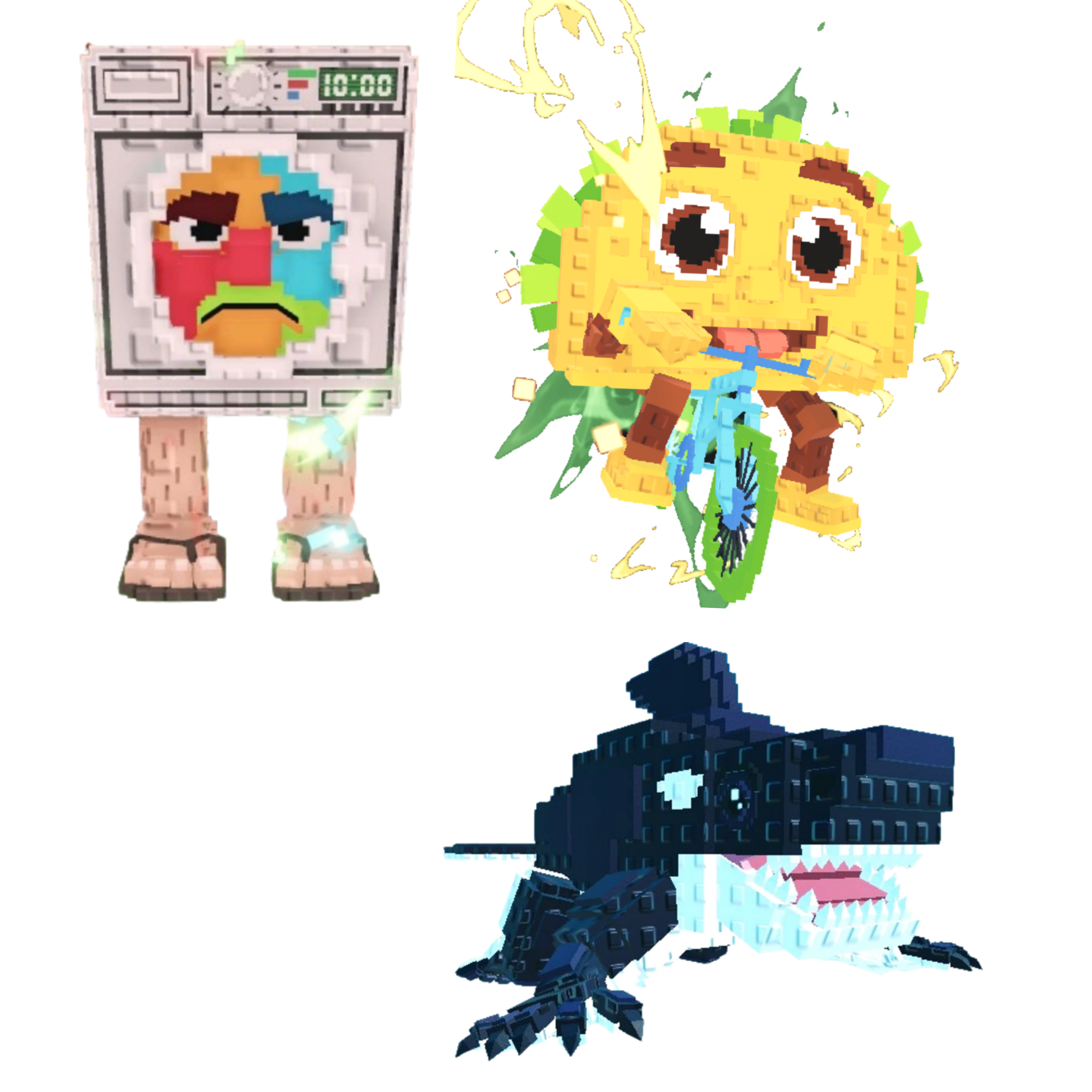 [BUNDLE] - 🍂 1x Lavadorito Spinito 🍂 1x Orcaledon 🍂 1x Tacorita Bicicleta