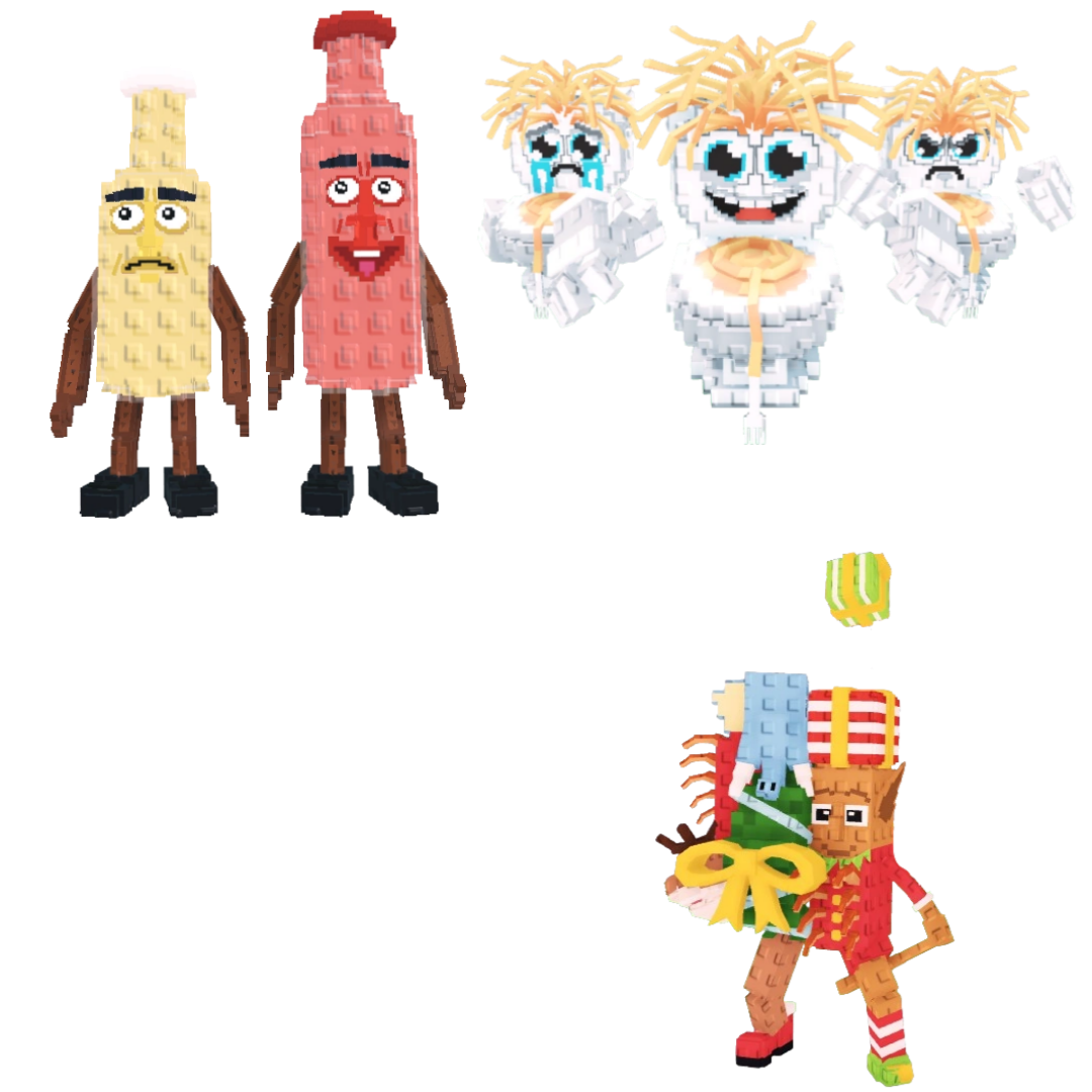 [BUNDLE] - 🌚 1x Ketchuru and Musturu 🌚 1x Los Spaghettis 🌚 1x La Jolly Grande
