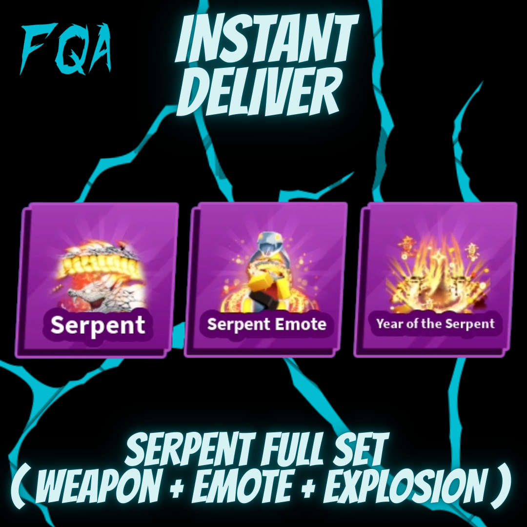 [ Blade Ball ] Serpent Full Set (Weapon + Emote + Explosion)