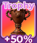Trophy +50% | +1 Speed Keyboard Escape | Candy & Chocolate