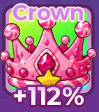 Crown +112% | +1 Speed Keyboard Escape | Candy & Chocolate