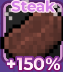 Steak +150% Very rare item never come back Limited | +1 Speed Keyboard Escape | Candy & Chocolate