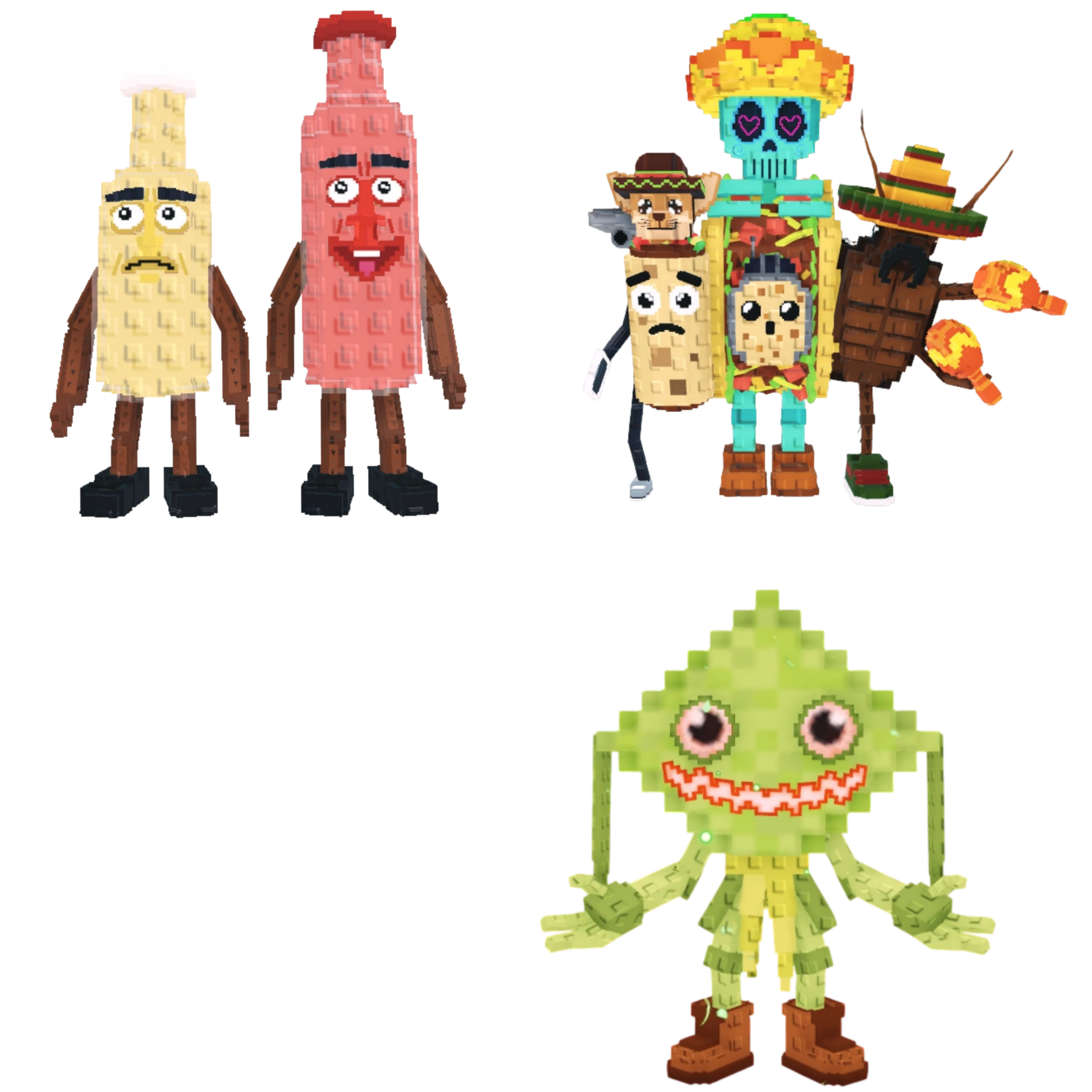 [BUNDLE] - 🍌 1x Ketchuru and Musturu 🍌 1x La Taco Combinasion 🍌 1x Ketupat Kepat