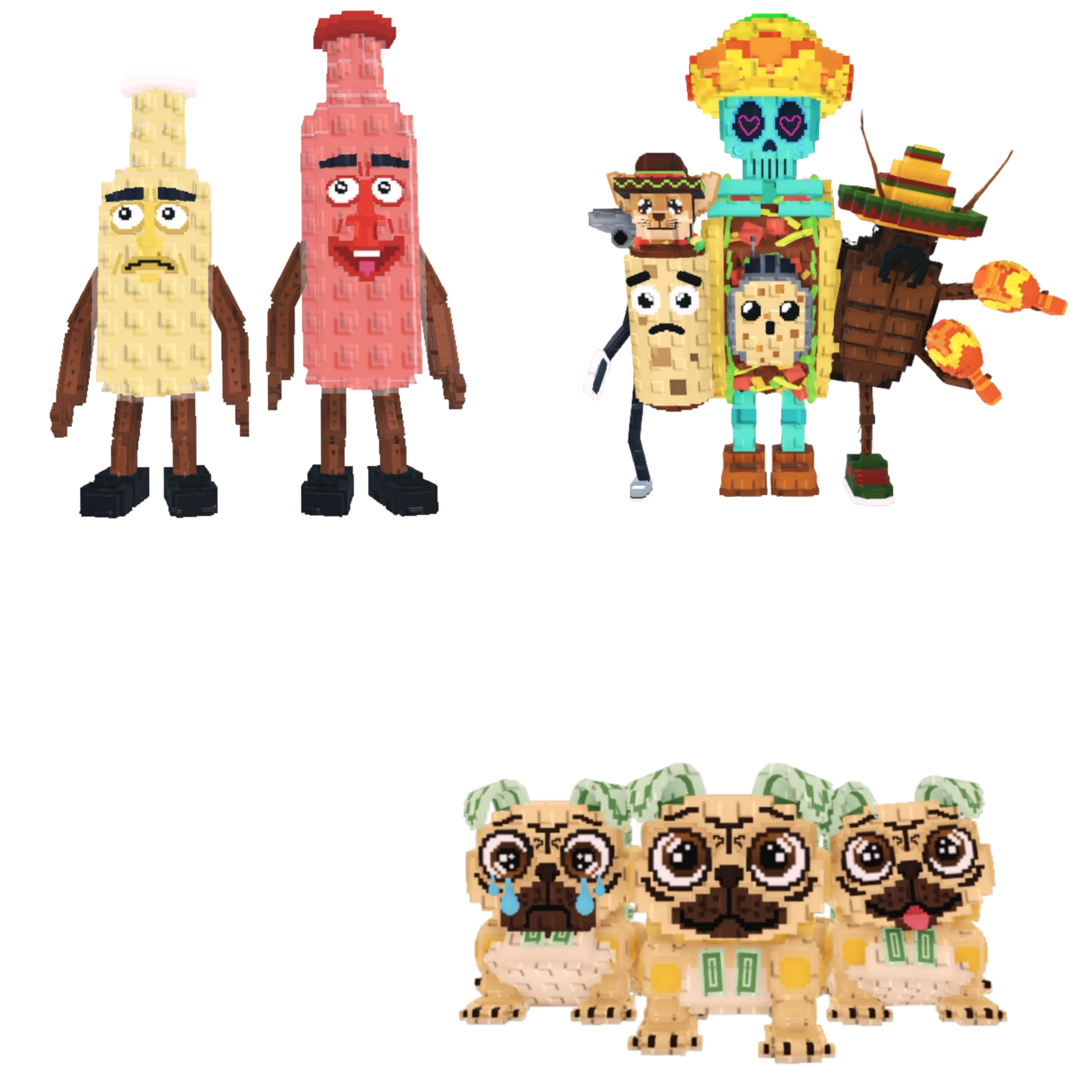[BUNDLE] - 🍍 1x Ketchuru and Musturu 🍍 1x La Taco Combinasion 🍍 1x Los Puggies