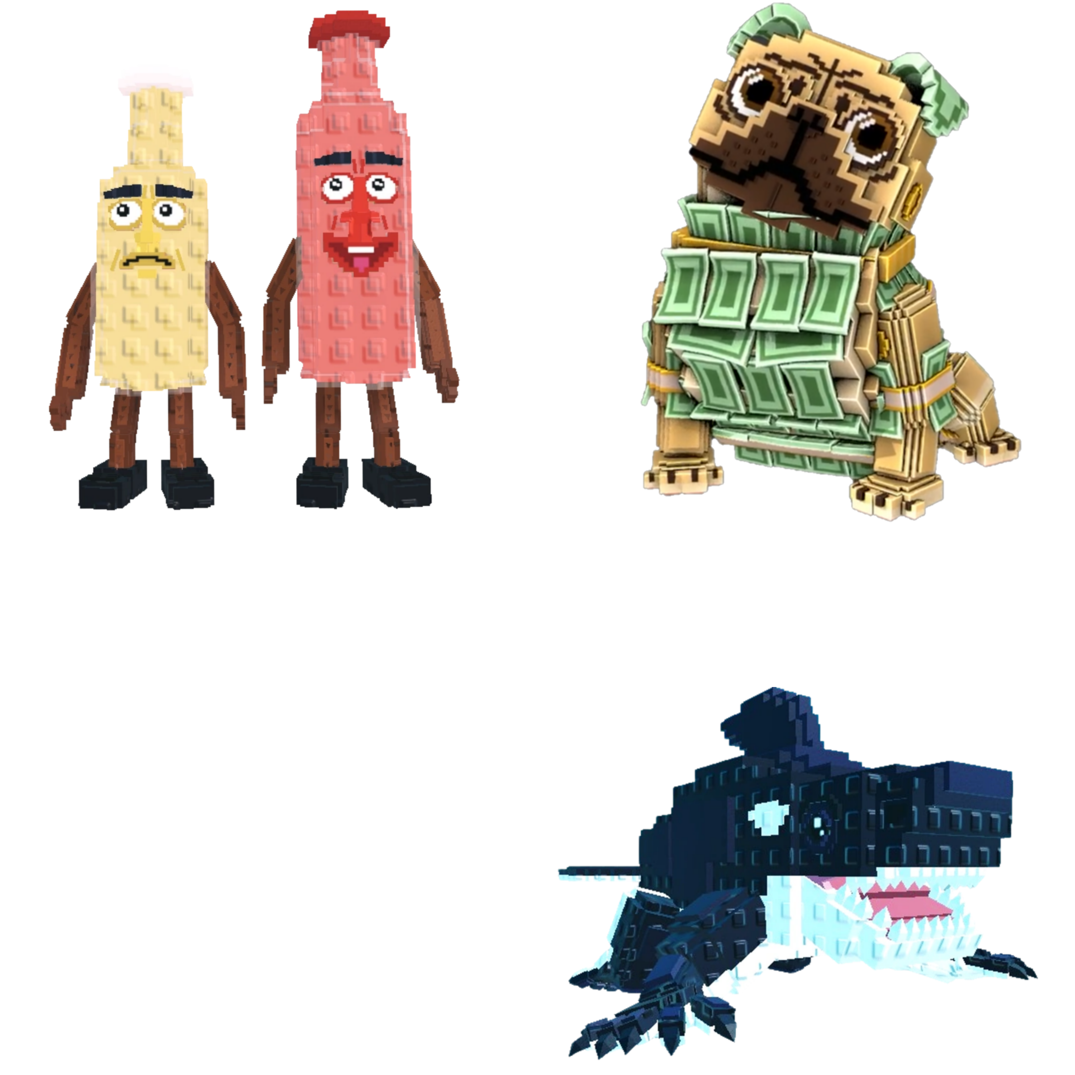 [BUNDLE] - 🍐 1x Ketchuru and Musturu 🍐 1x Orcaledon 🍐 1x Money Money Puggy