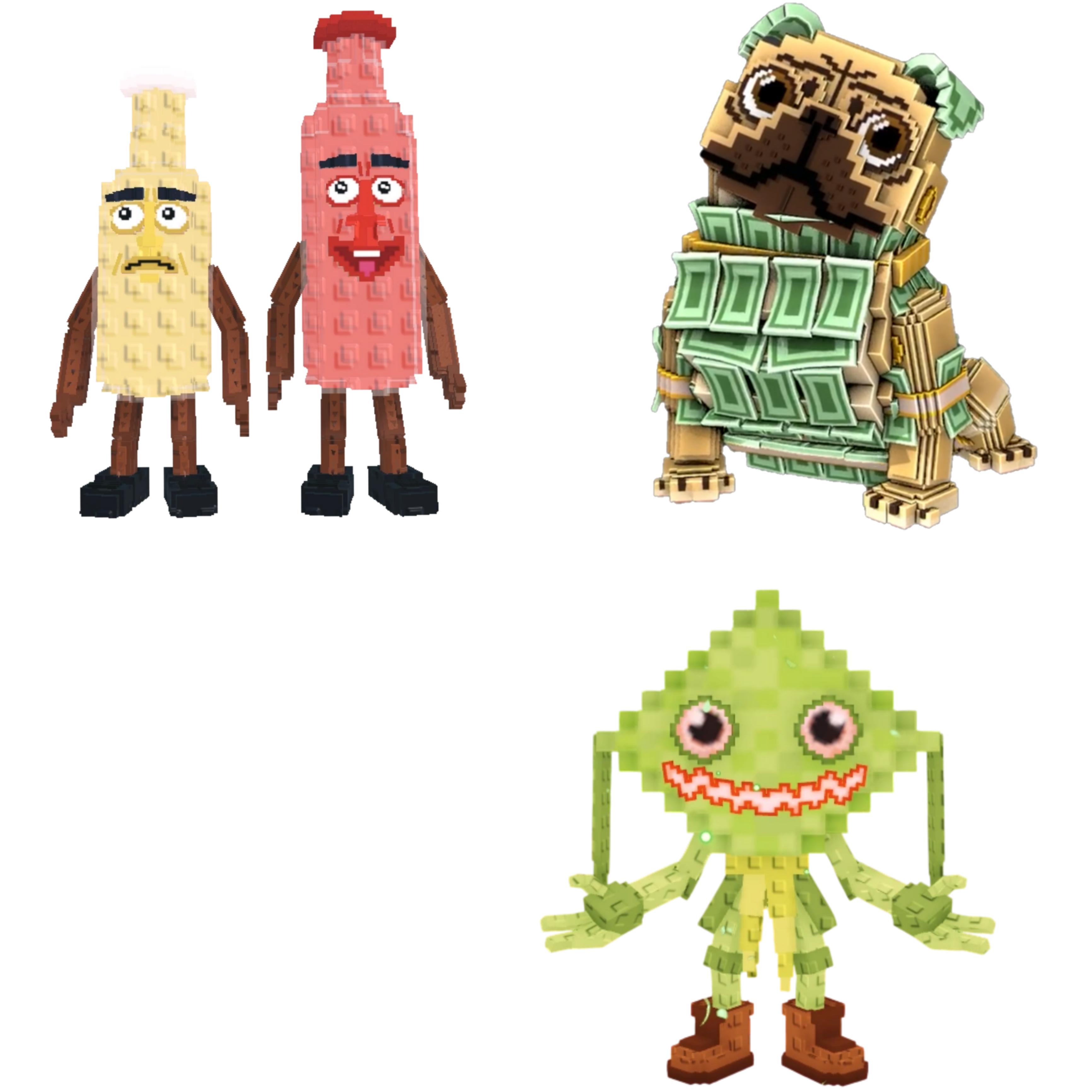 [BUNDLE] - 🍑 1x Ketchuru and Musturu 🍑 1x Ketupat Kepat 🍑 1x Money Money Puggy