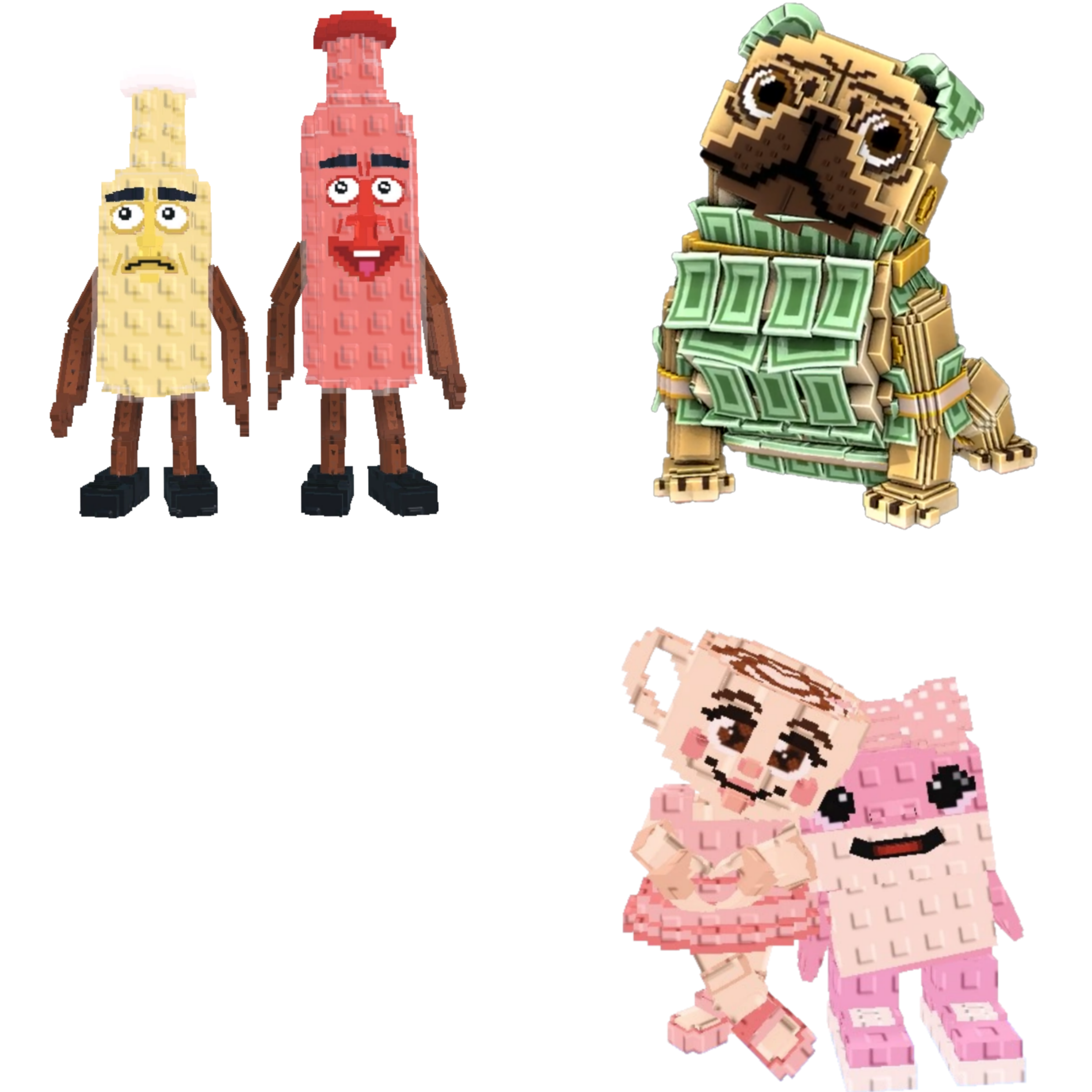 [BUNDLE] - 🍓 1x Ketchuru and Musturu 🍓 1x Las Sis 🍓 1x Money Money Puggy