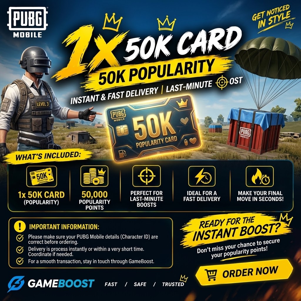 PUBG Mobile 🎯 50K Popularity Card | Last Minutes Snipe