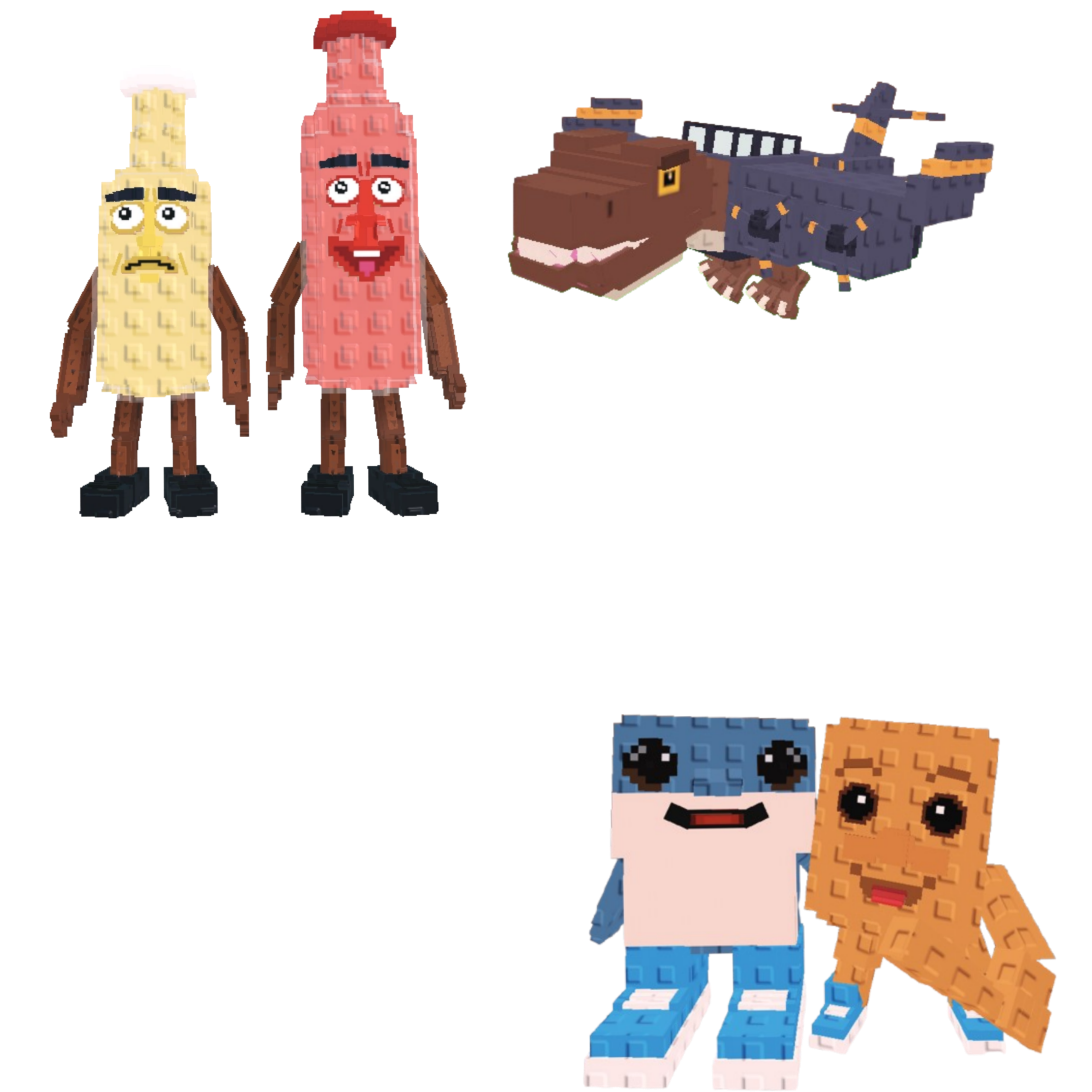 [BUNDLE] - 🥕 1x Ketchuru and Musturu 🥕 1x Los Bros 🥕 1x Nuclearo Dinossauro