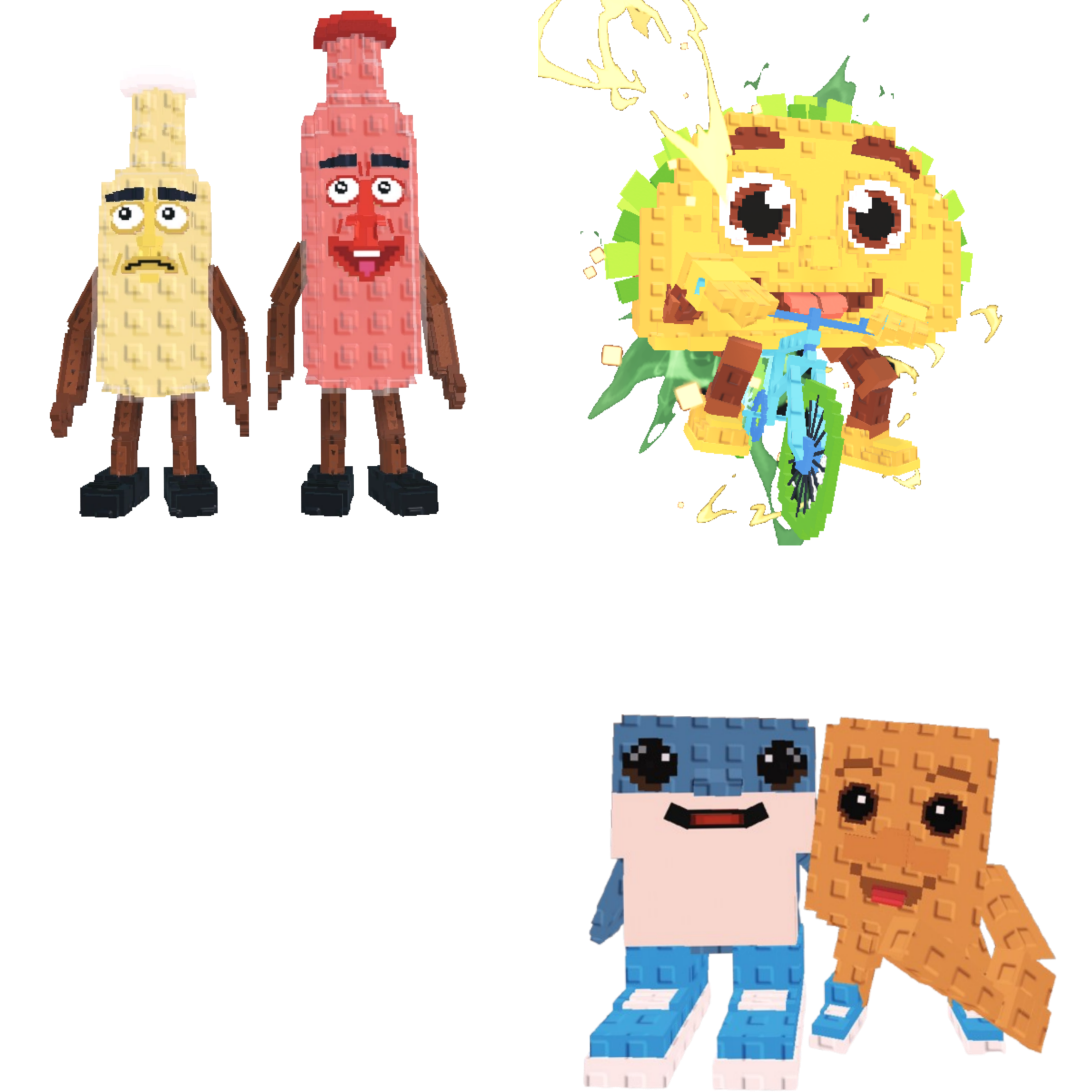 [BUNDLE] - 🧄 1x Ketchuru and Musturu 🧄 1x Tacorita Bicicleta 🧄 1x Los Bros