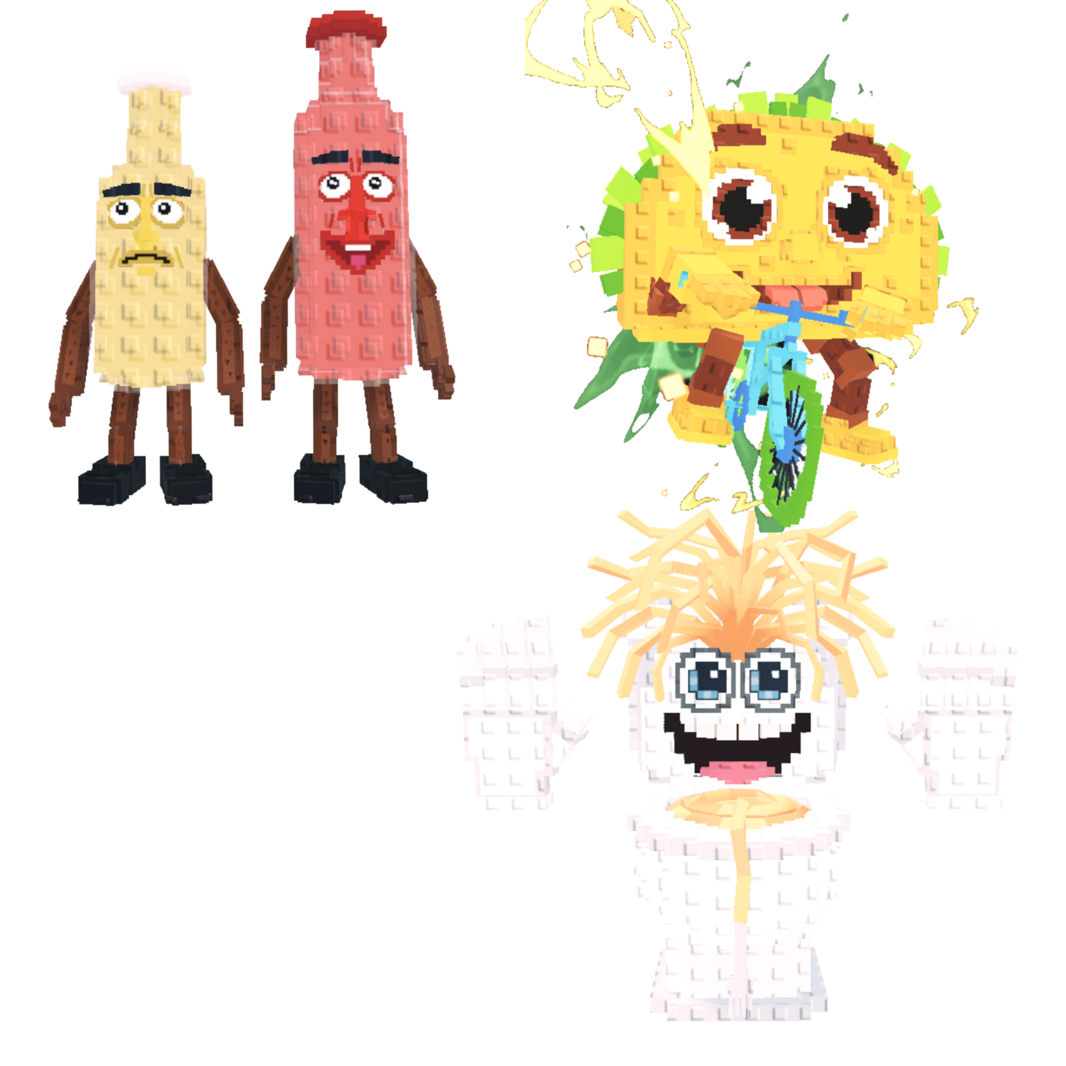 [BUNDLE] - 🧅 1x Ketchuru and Musturu 🧅 1x Tacorita Bicicleta 🧅 1x Spaghetti Tualetti