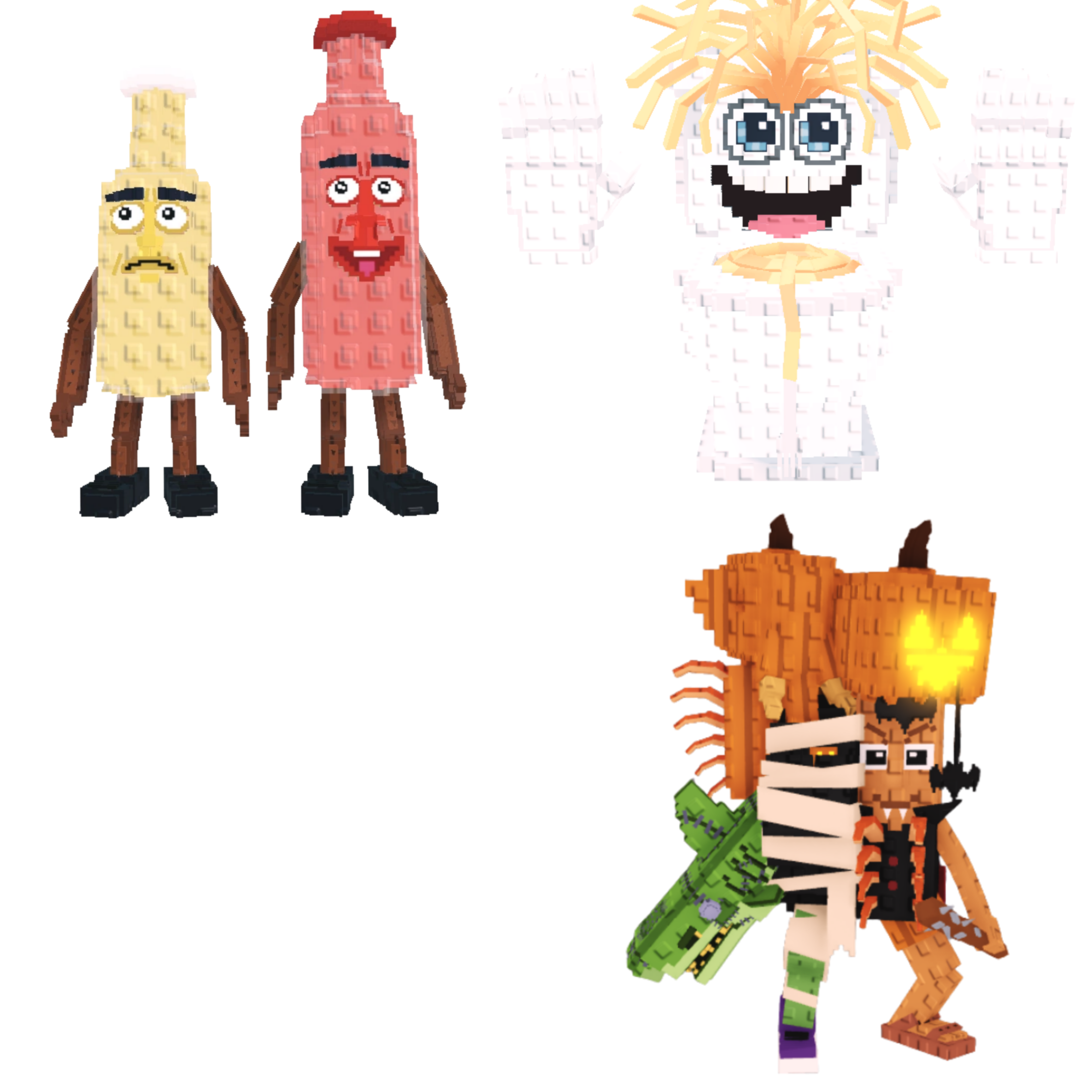 [BUNDLE] - 🥐 1x Ketchuru and Musturu 🥐 1x La Spooky Grande 🥐 1x Spaghetti Tualetti