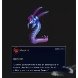 World of Warcraft — Gummi baubleworms pet, Blizzard Battle.net CDK, international servers only.