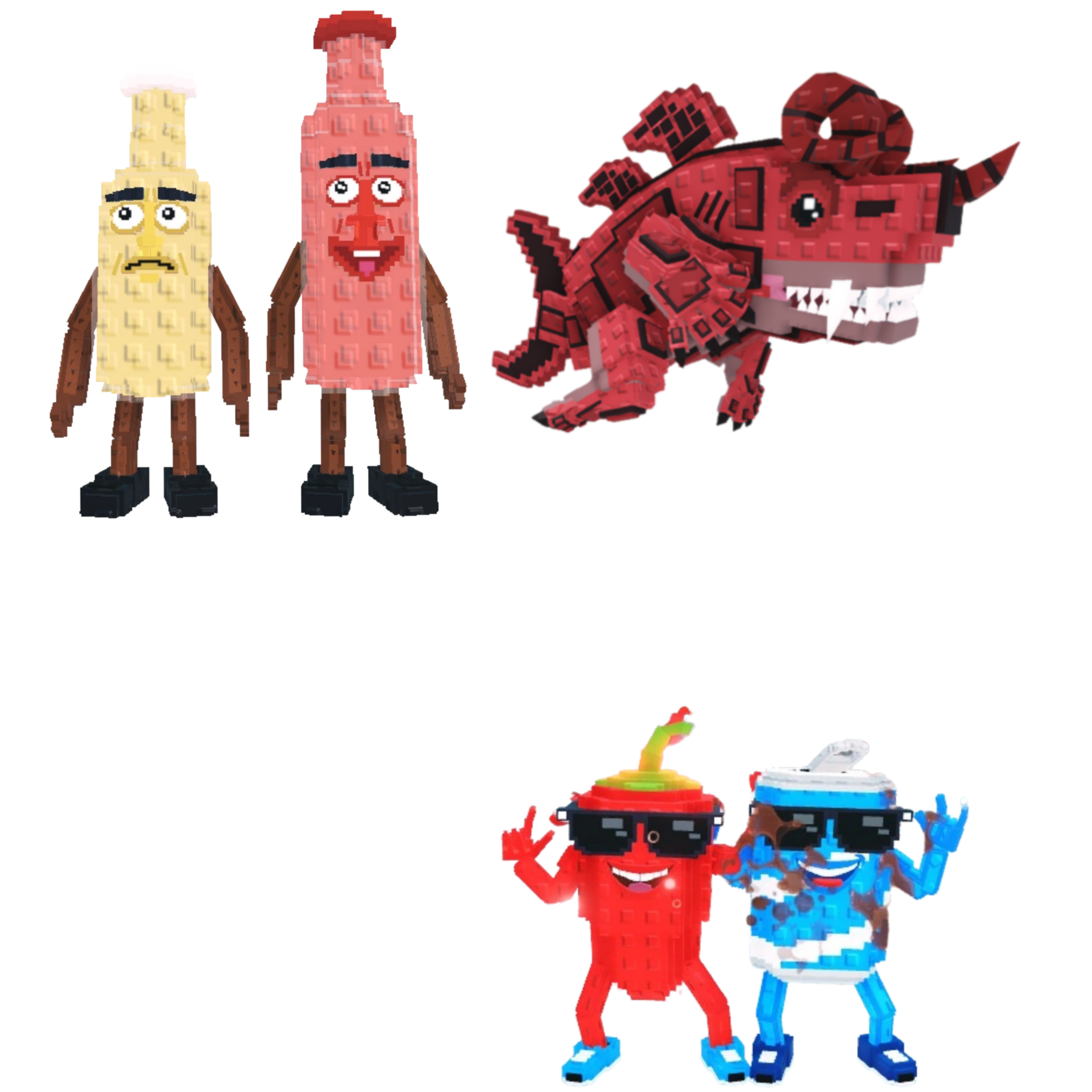 [BUNDLE] - 🥯 1x Ketchuru and Musturu 🥯 1x Eviledon 🥯 1x Swaggy Bros