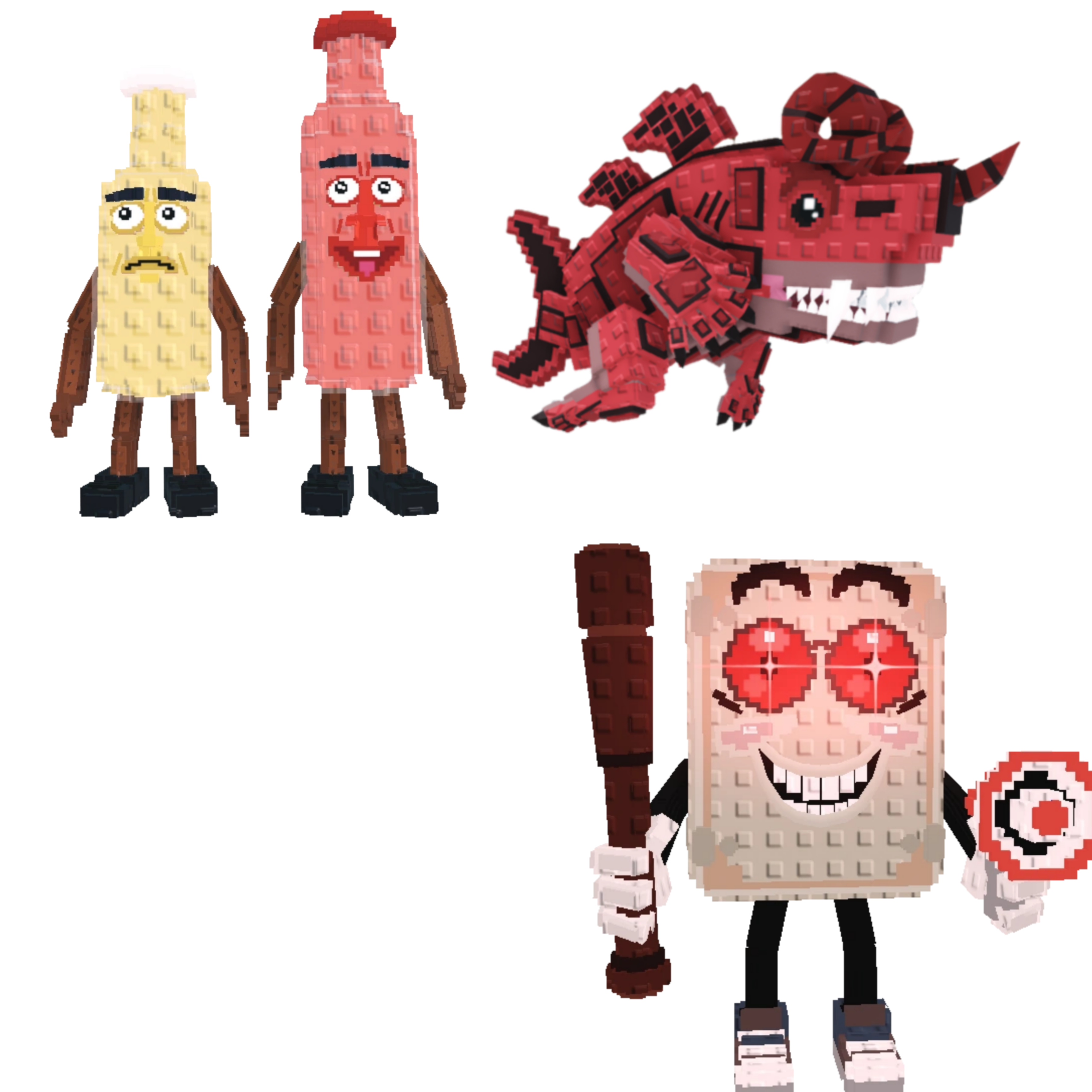 [BUNDLE] - 🧀 1x Ketchuru and Musturu 🧀 1x Eviledon 🧀 1x Tang Tang Keletang