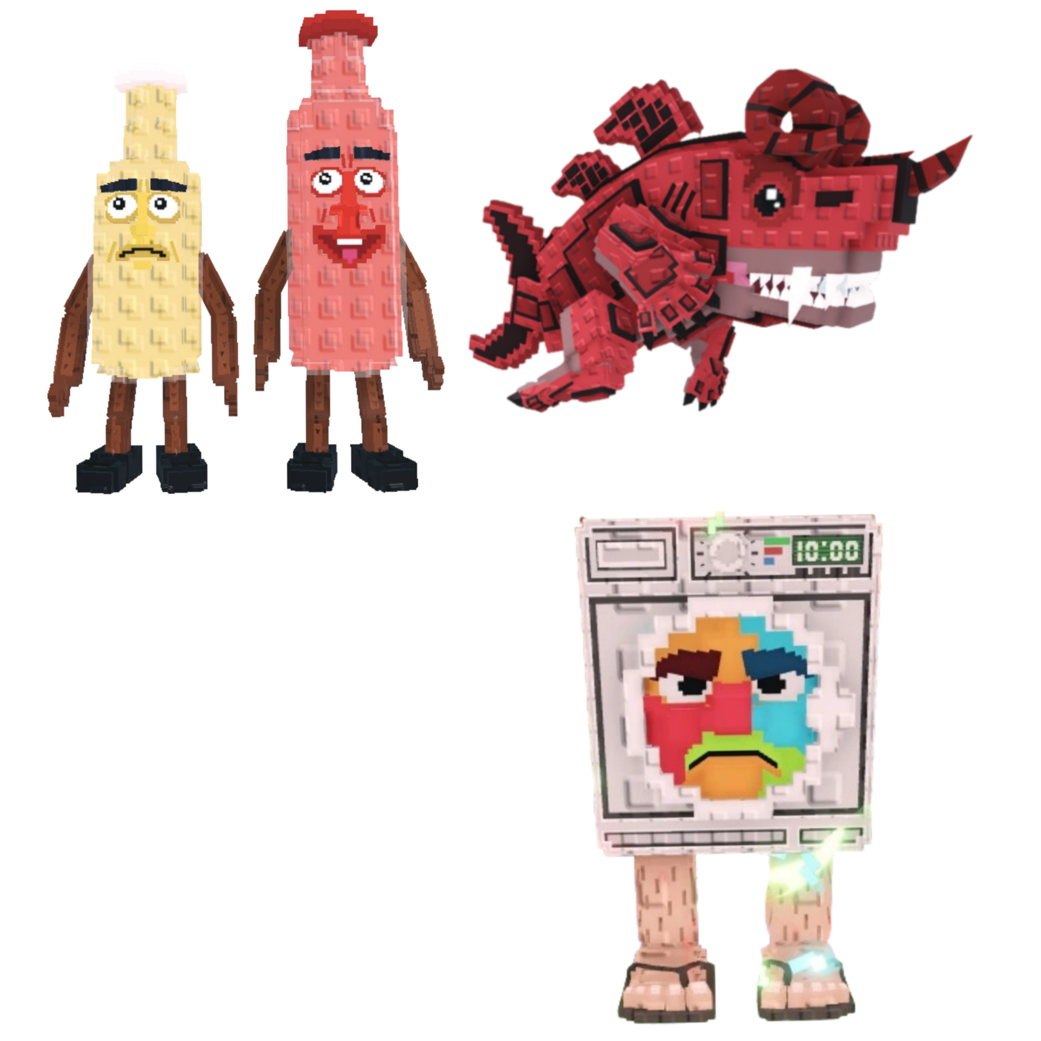 [BUNDLE] - 🍗 1x Ketchuru and Musturu 🍗 1x Lavadorito Spinito 🍗 1x Eviledon