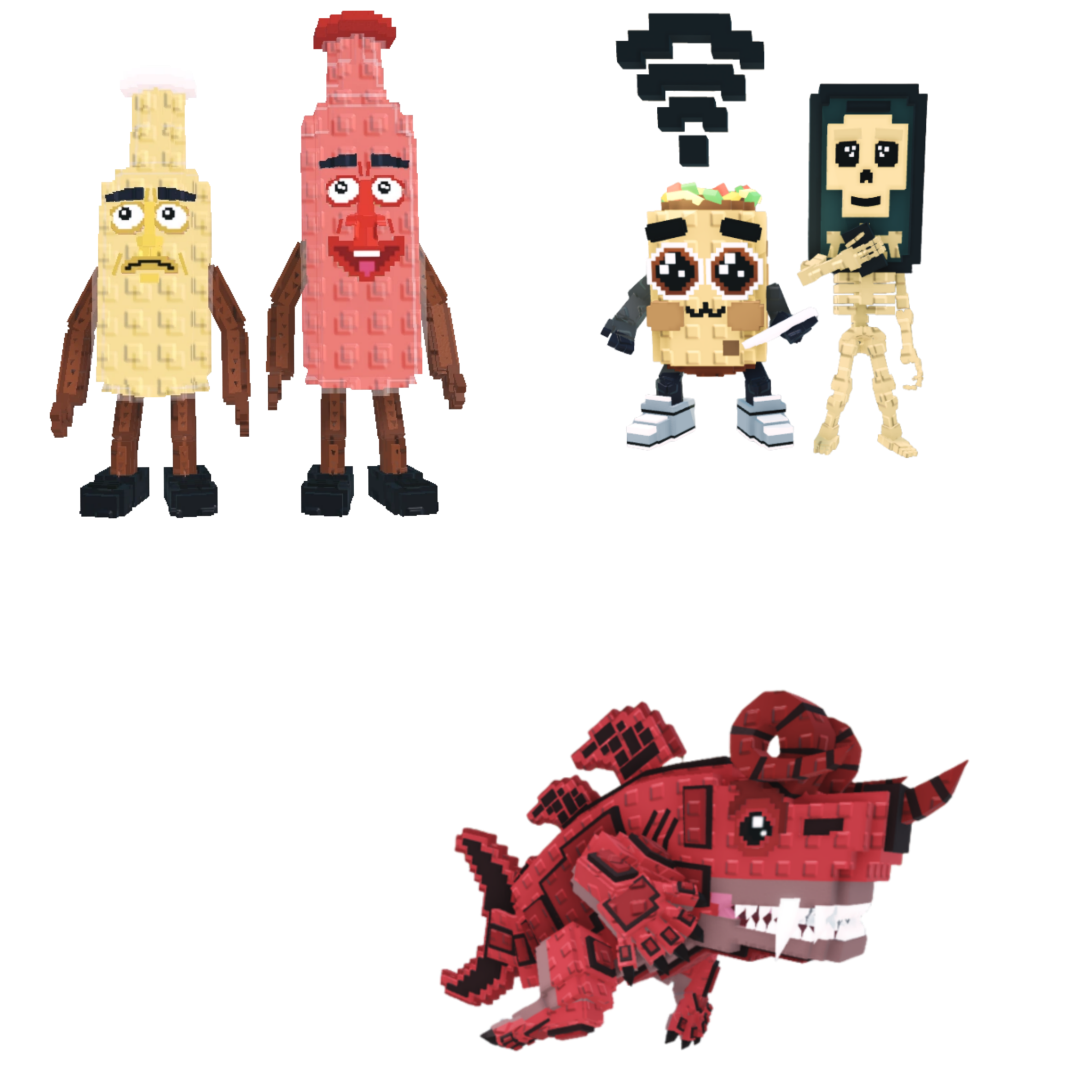 [BUNDLE] - 🥗 1x Ketchuru and Musturu 🥗 1x Eviledon 🥗 1x Los Mobilis