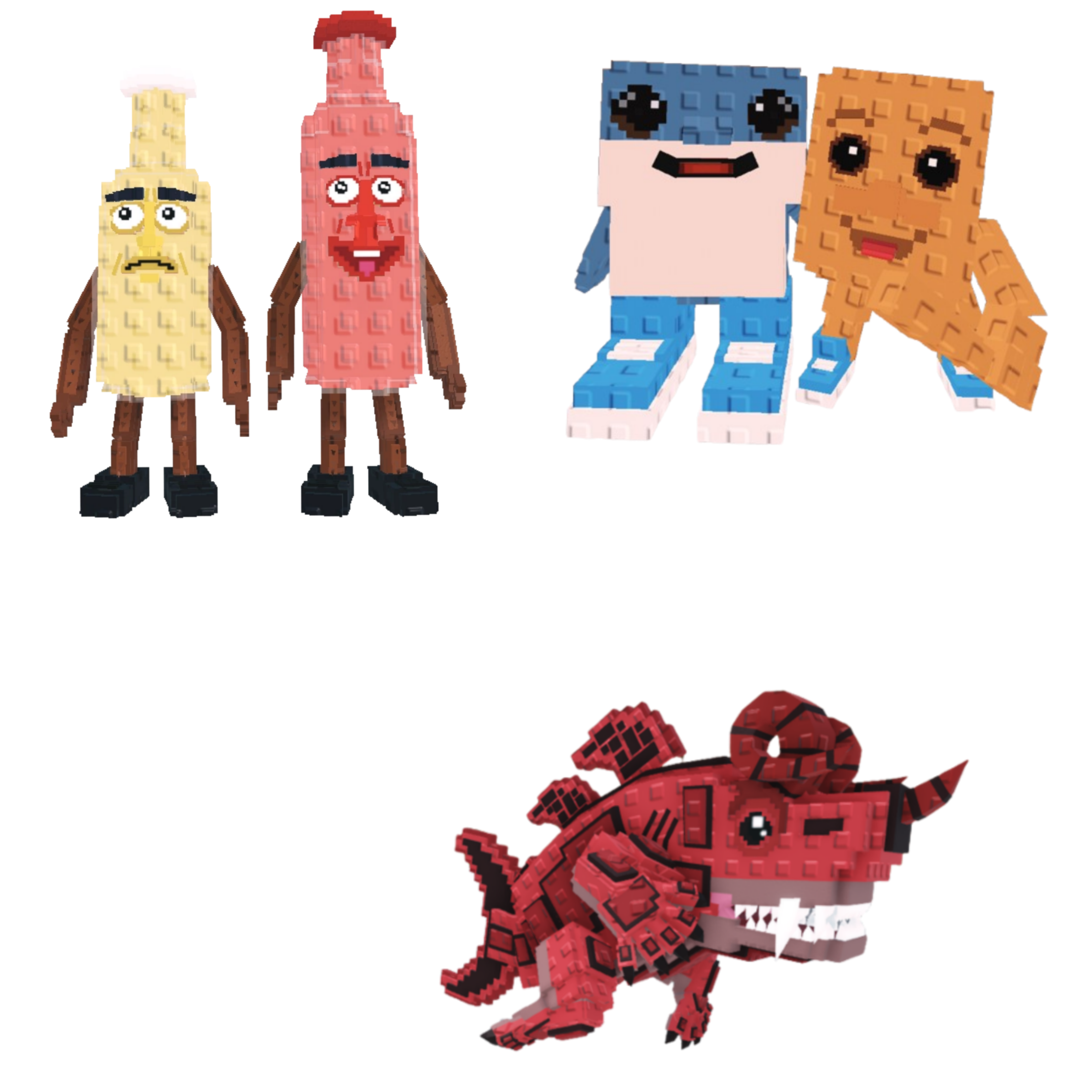 [BUNDLE] - 🍦 1x Ketchuru and Musturu 🍦 1x Los Bros 🍦 1x Eviledon