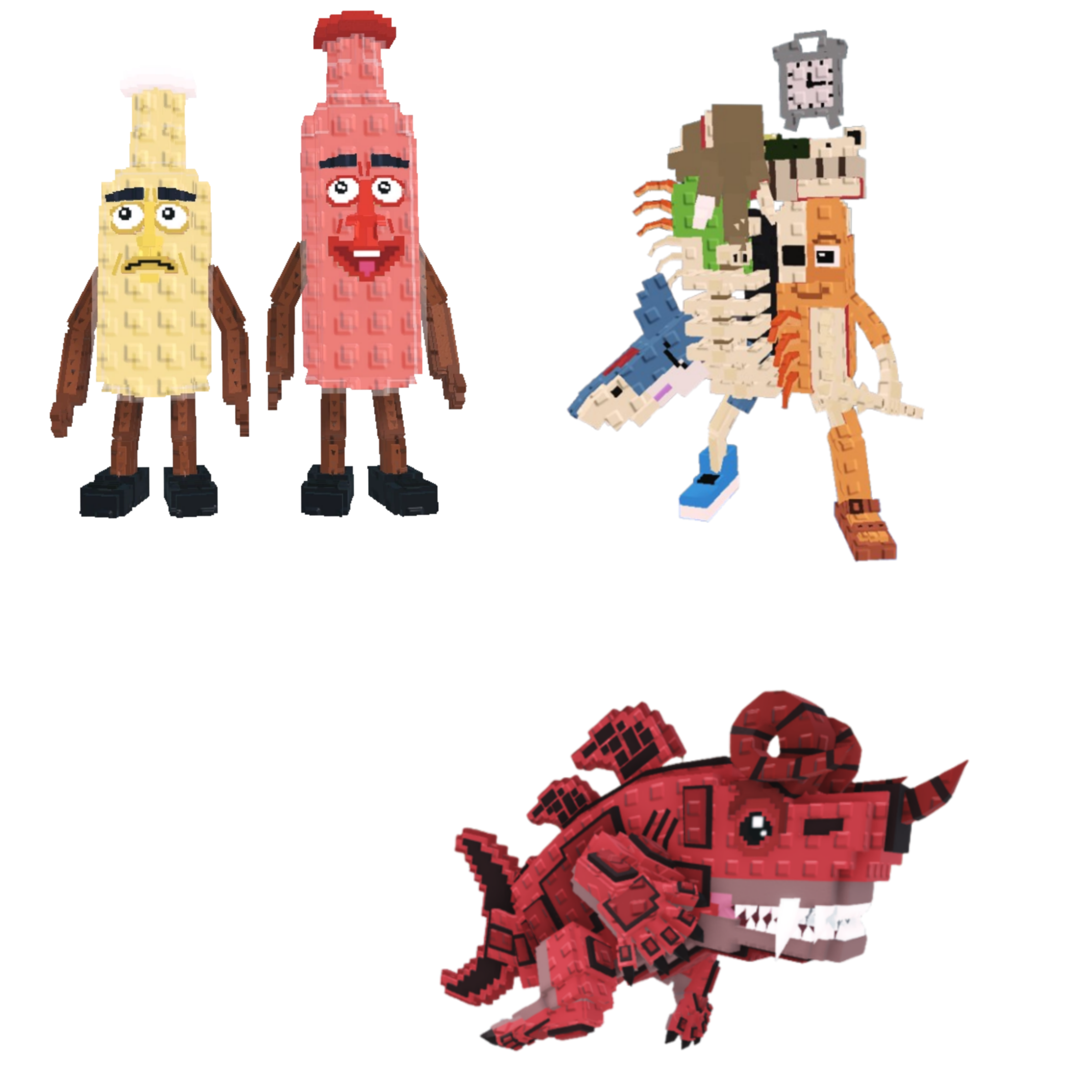 [BUNDLE] - 🍧 1x Ketchuru and Musturu 🍧 1x Eviledon 🍧 1x La Extinct Grande