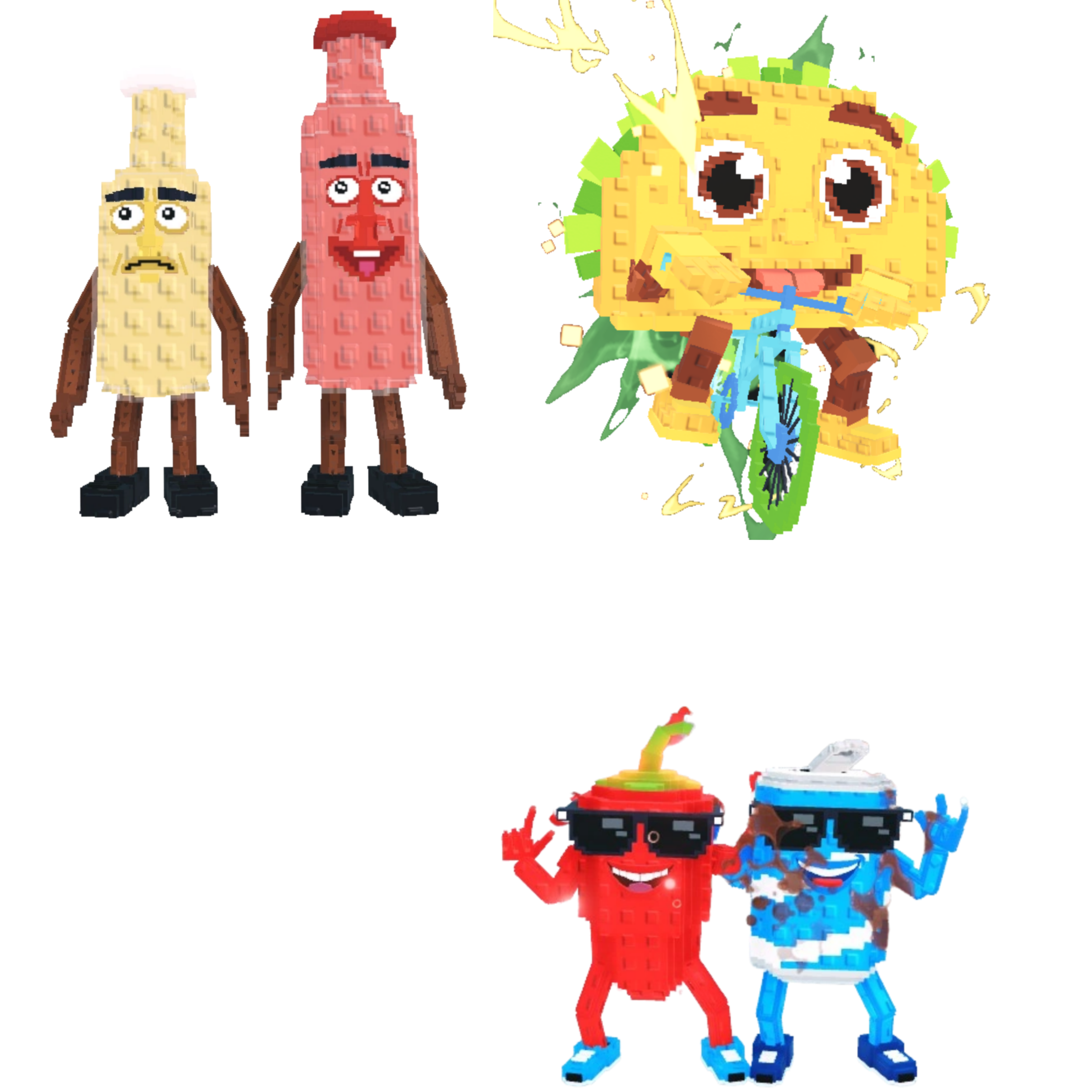 [BUNDLE] - 🍩 1x Ketchuru and Musturu 🍩 1x Tacorita Bicicleta 🍩 1x Swaggy Bros