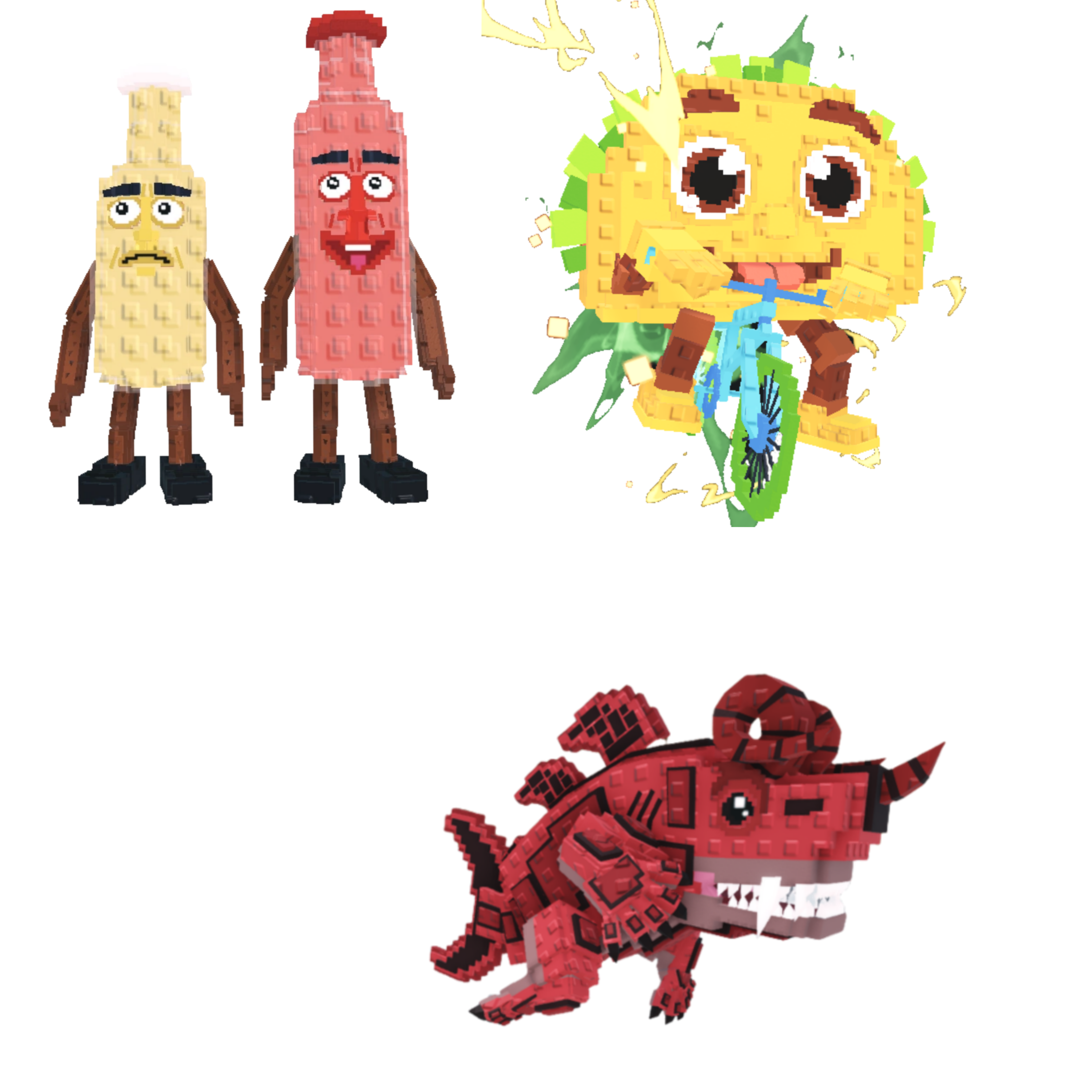 [BUNDLE] - 🎂 1x Ketchuru and Musturu 🎂 1x Tacorita Bicicleta 🎂 1x Eviledon