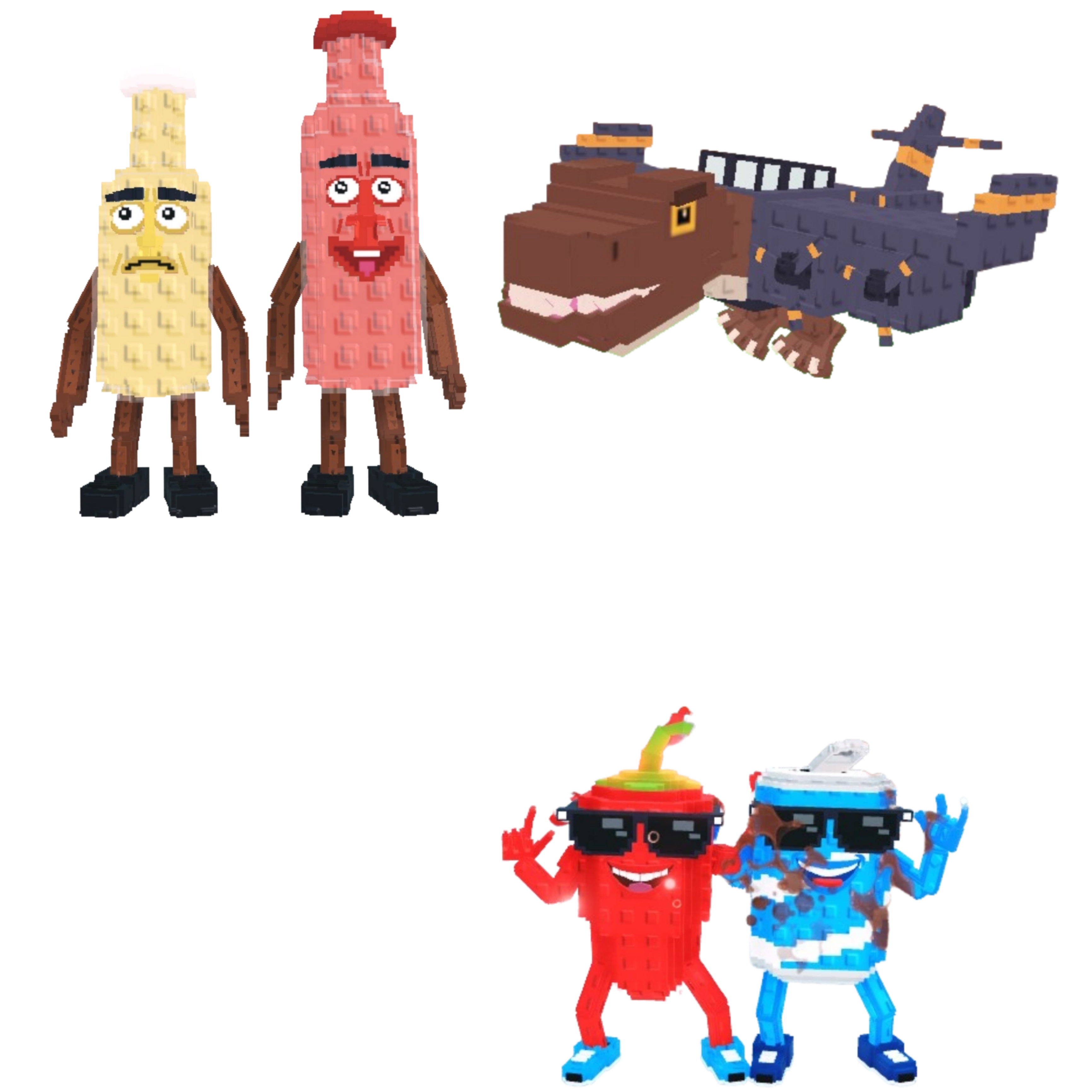 [BUNDLE] - 🍫 1x Ketchuru and Musturu 🍫 1x Swaggy Bros 🍫 1x Nuclearo Dinossauro