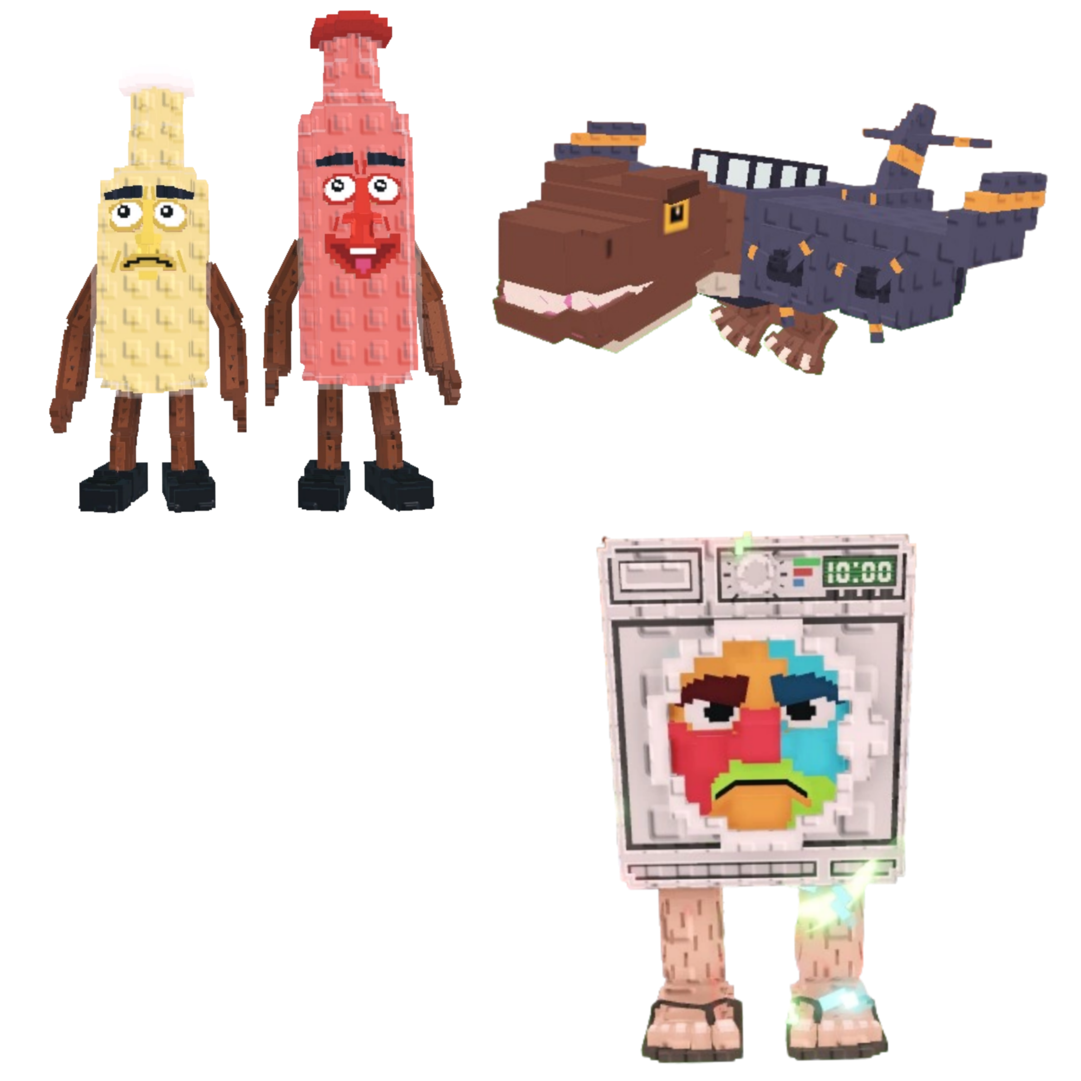 [BUNDLE] - 🍯 1x Ketchuru and Musturu 🍯 1x Lavadorito Spinito 🍯 1x Nuclearo Dinossauro