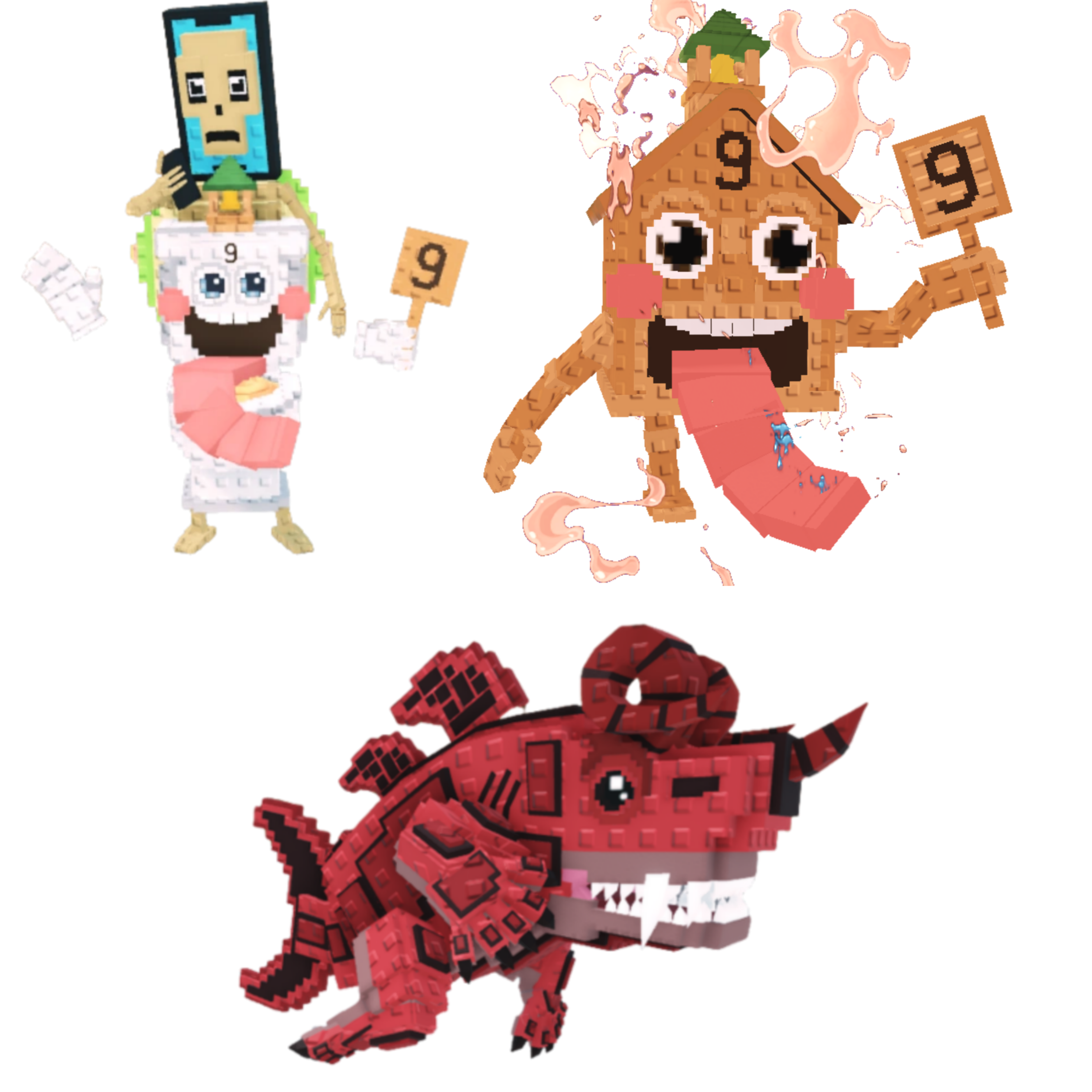[BUNDLE] - 🧱 1x La Secret Combinasion 🧱 1x Spaghetti Tualetti 🧱 1x Eviledon