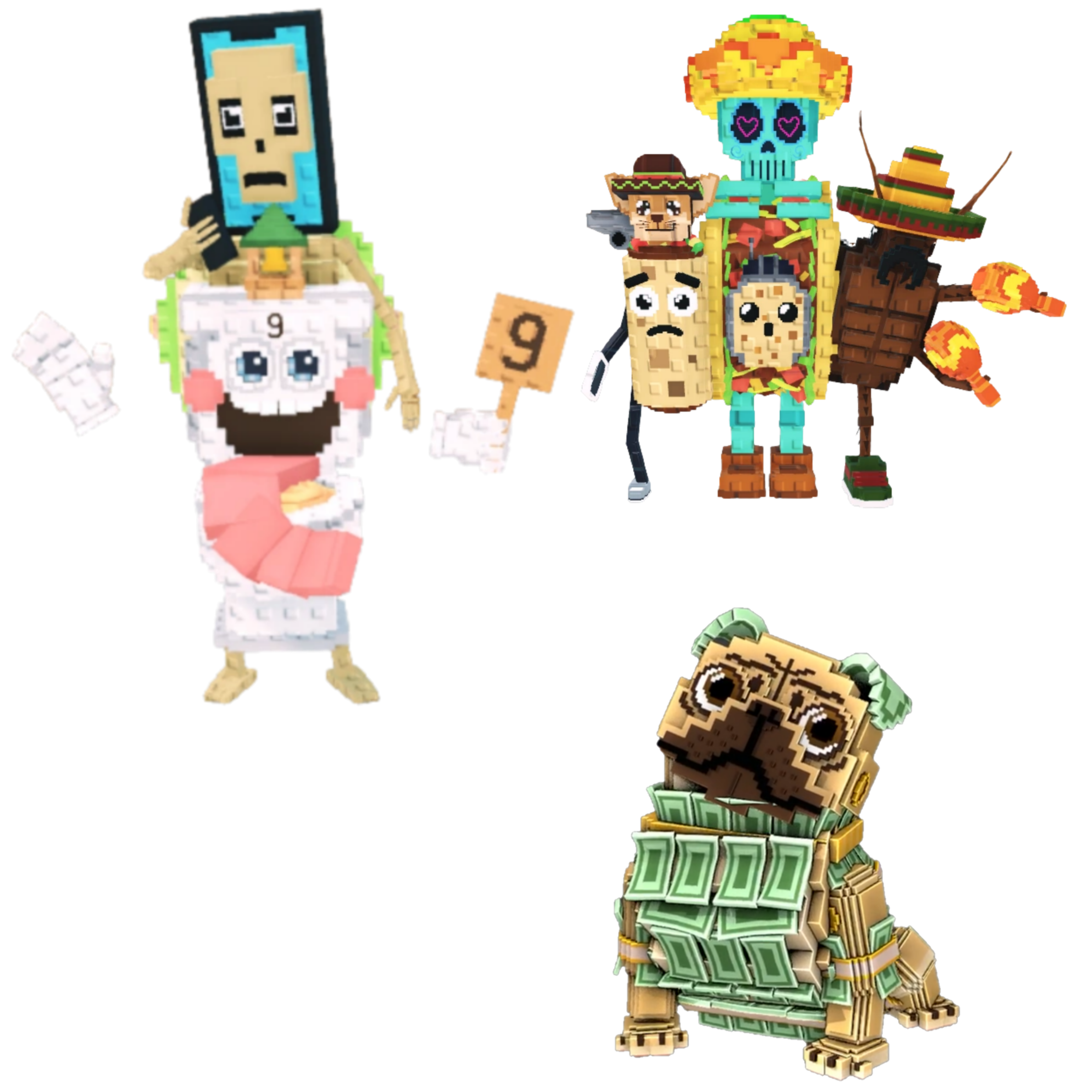 [BUNDLE] - 🎏 1x La Secret Combinasion 🎏 1x La Taco Combinasion 🎏 1x Money Money Puggy
